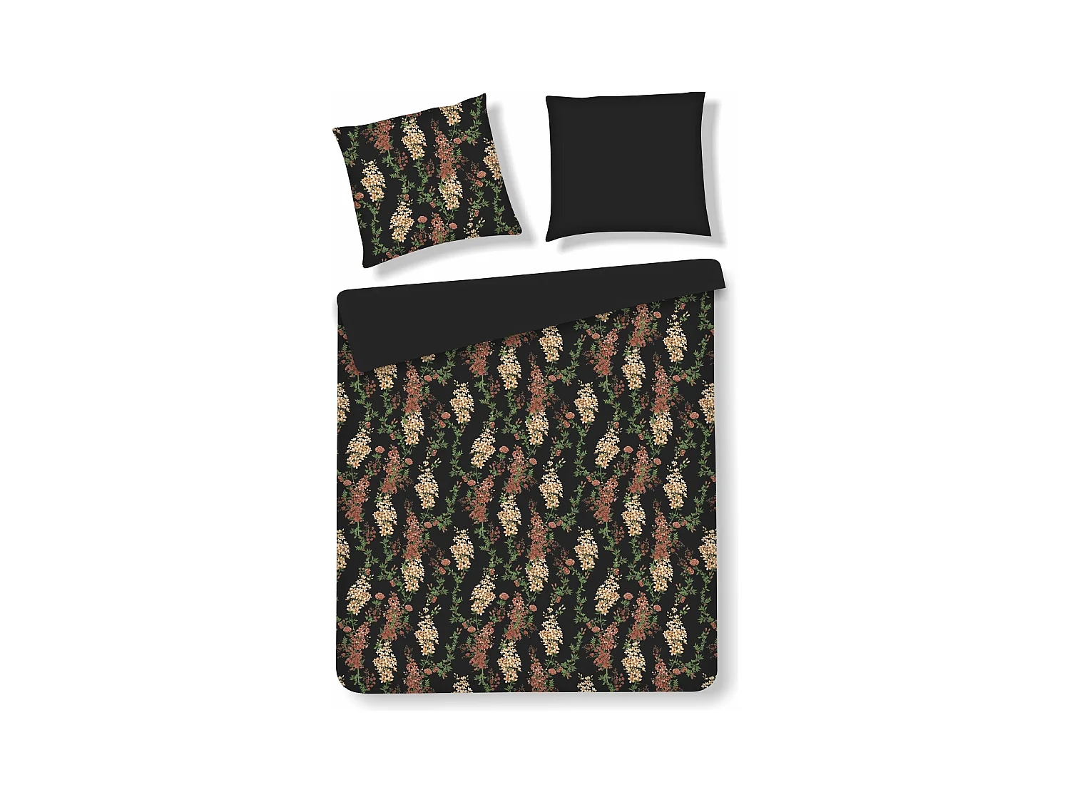 Bettwäsche Androma 160 x 200 Mittelschwarz