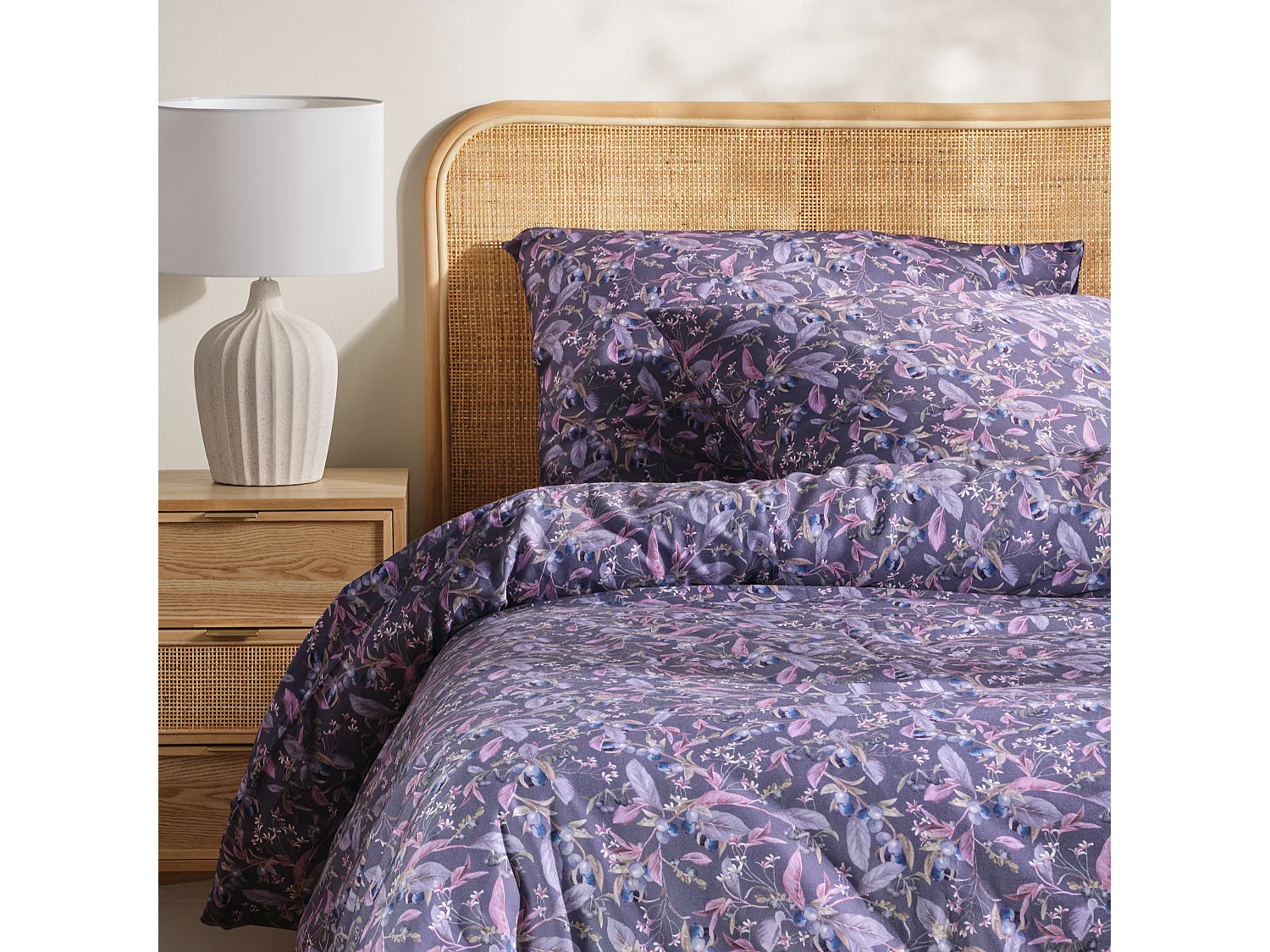 Bettwäsche Veriso Dunkelviolett 200 x 220