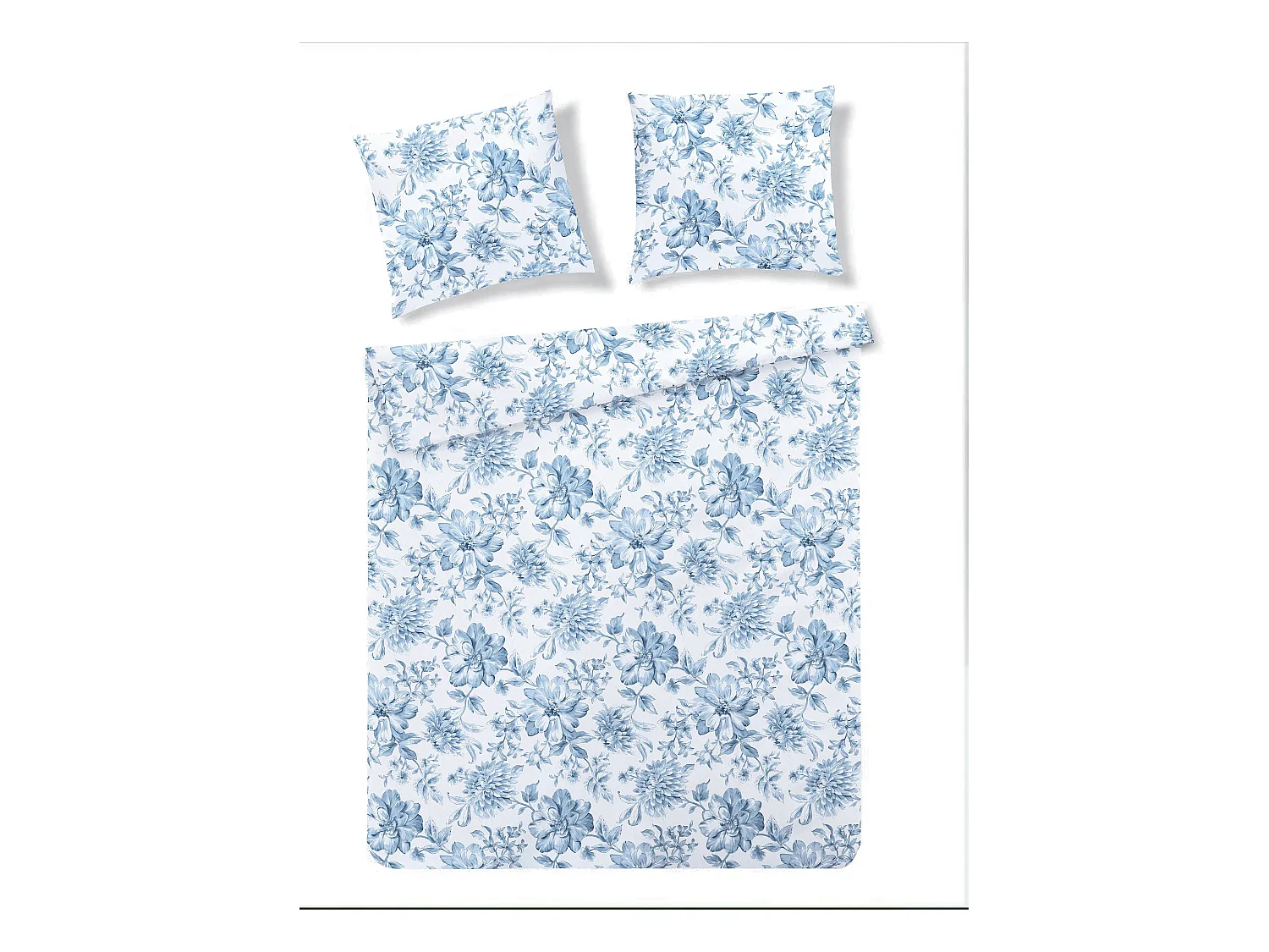 Parure de lit Rapallo Bleu Clair Microfibre 200x220