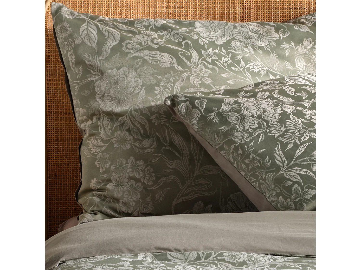 Parure de lit Virana Vert Polyester Jaquard 200x220