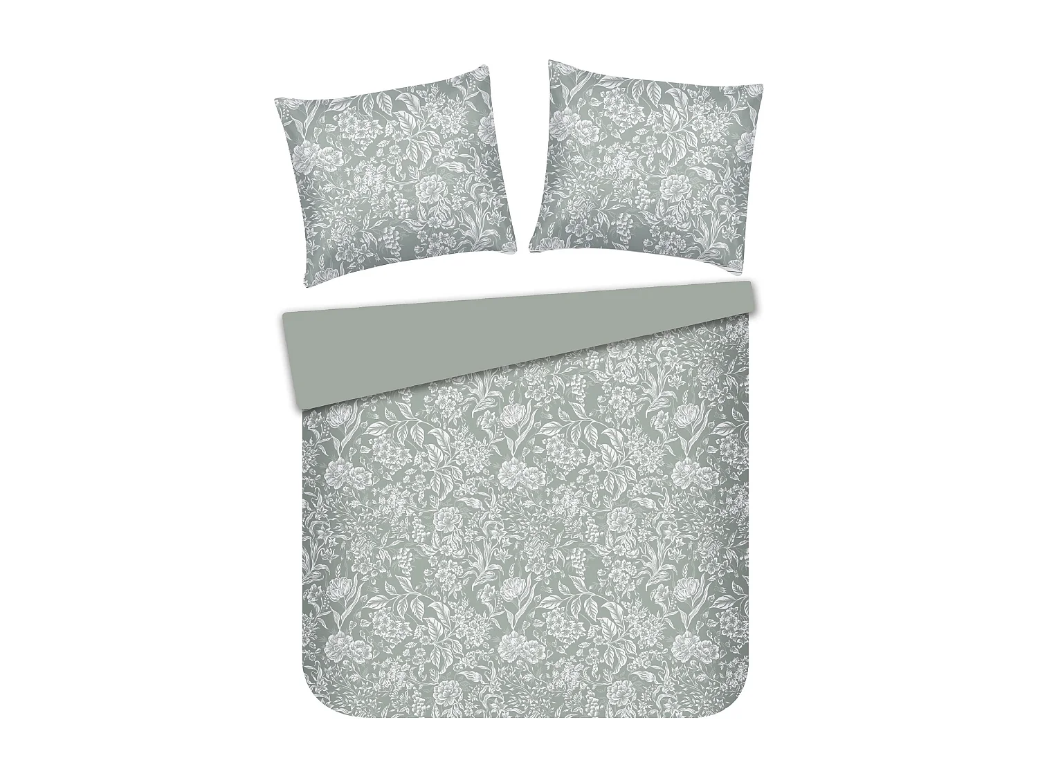 Parure de lit Virana Vert Polyester Jaquard 200x220