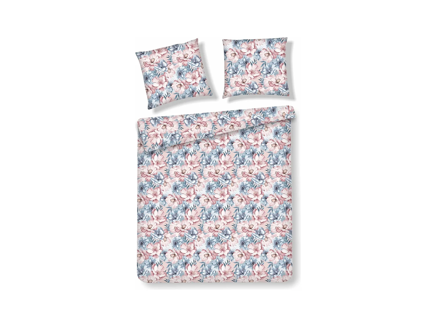 Parure de lit Lindelo Bleu Clair Coton 160x200