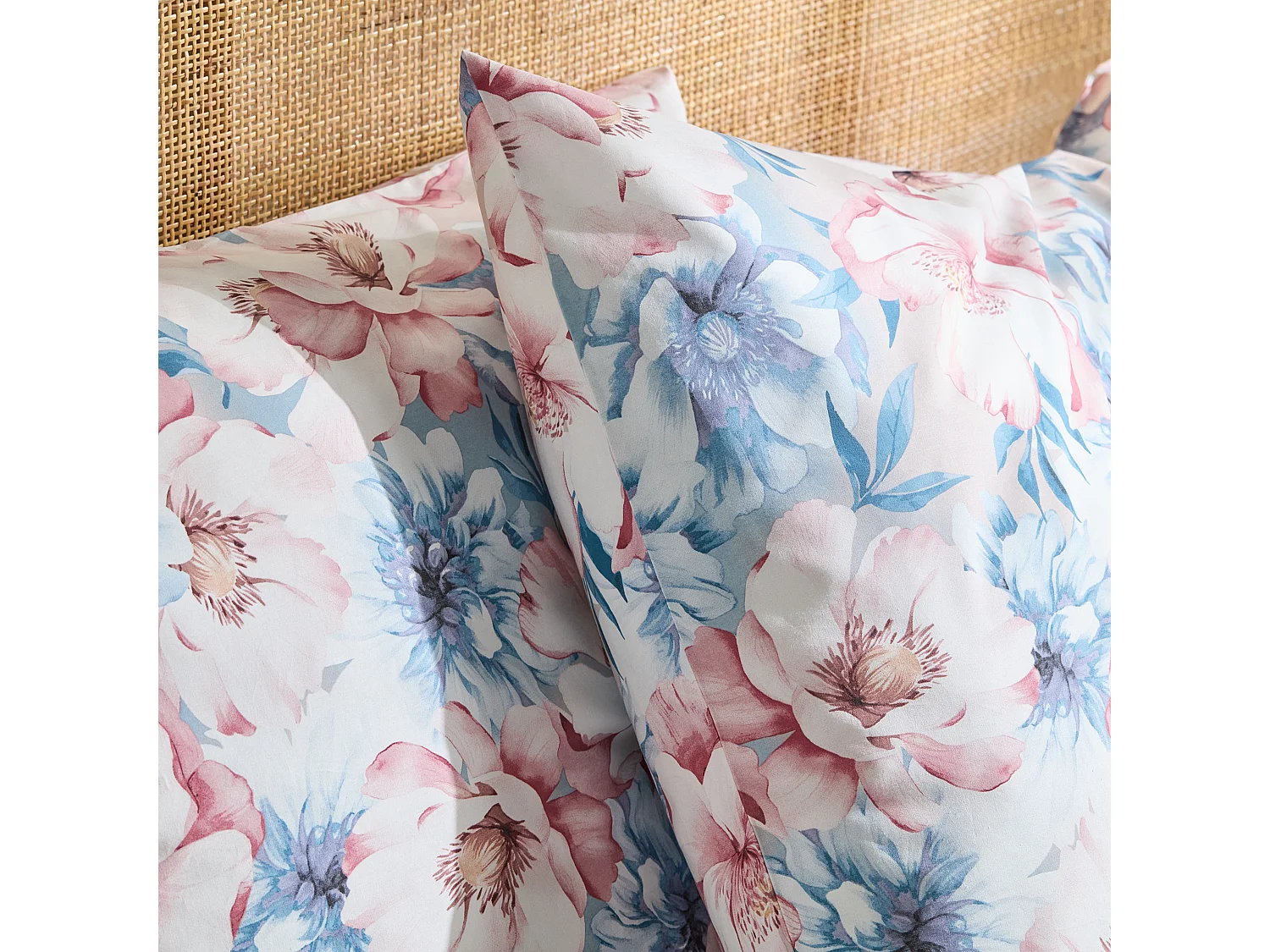 Parure de lit Lindelo Bleu Clair Coton 160x200