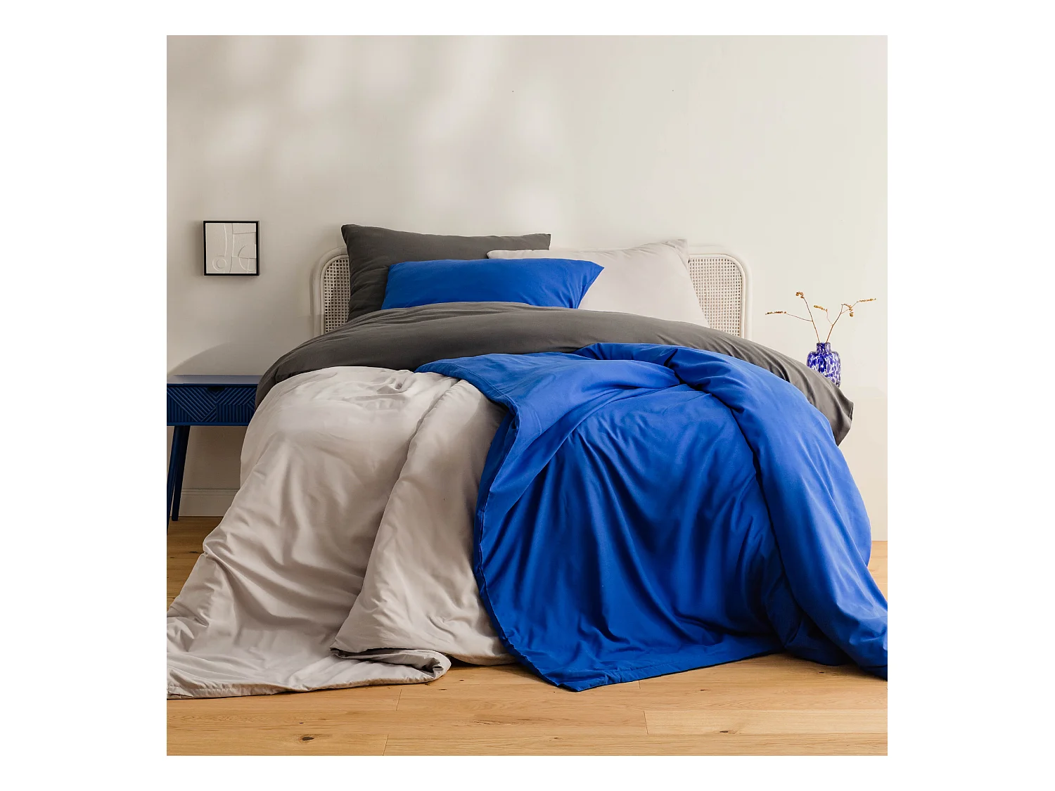 Parure de lit Micros Noir Moyenne Microfibre 140x200