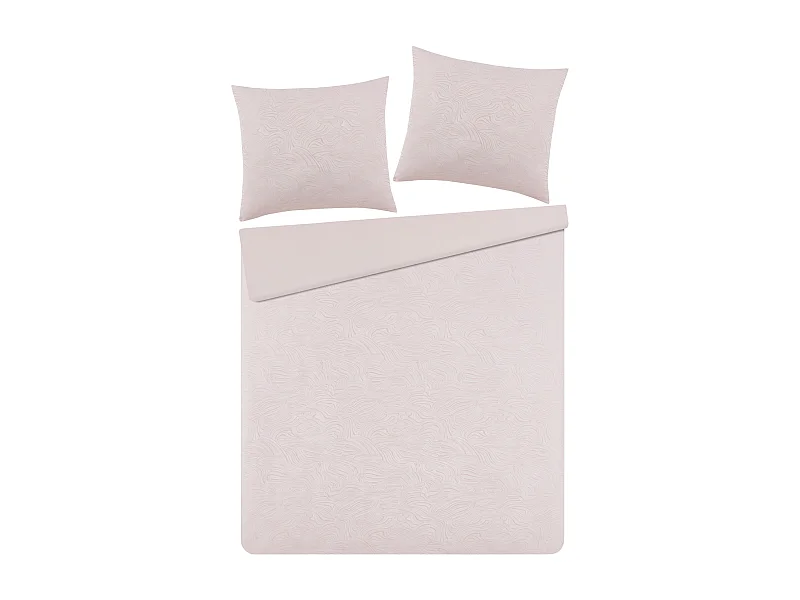 Bettwäsche Linno blassrosa 200 x 220