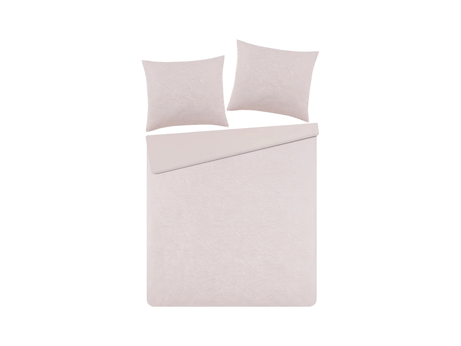 Bettwäsche Linno blassrosa 200 x 220
