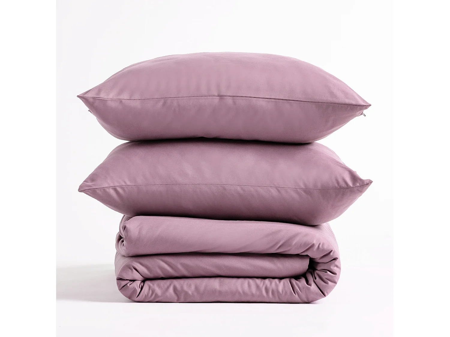 Mikrofaser-Bettwäsche Micros mittelrosa 200 x 220