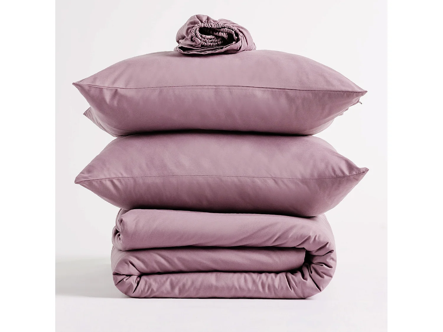 Mikrofaser-Bettwäsche Micros mittelrosa 200 x 220