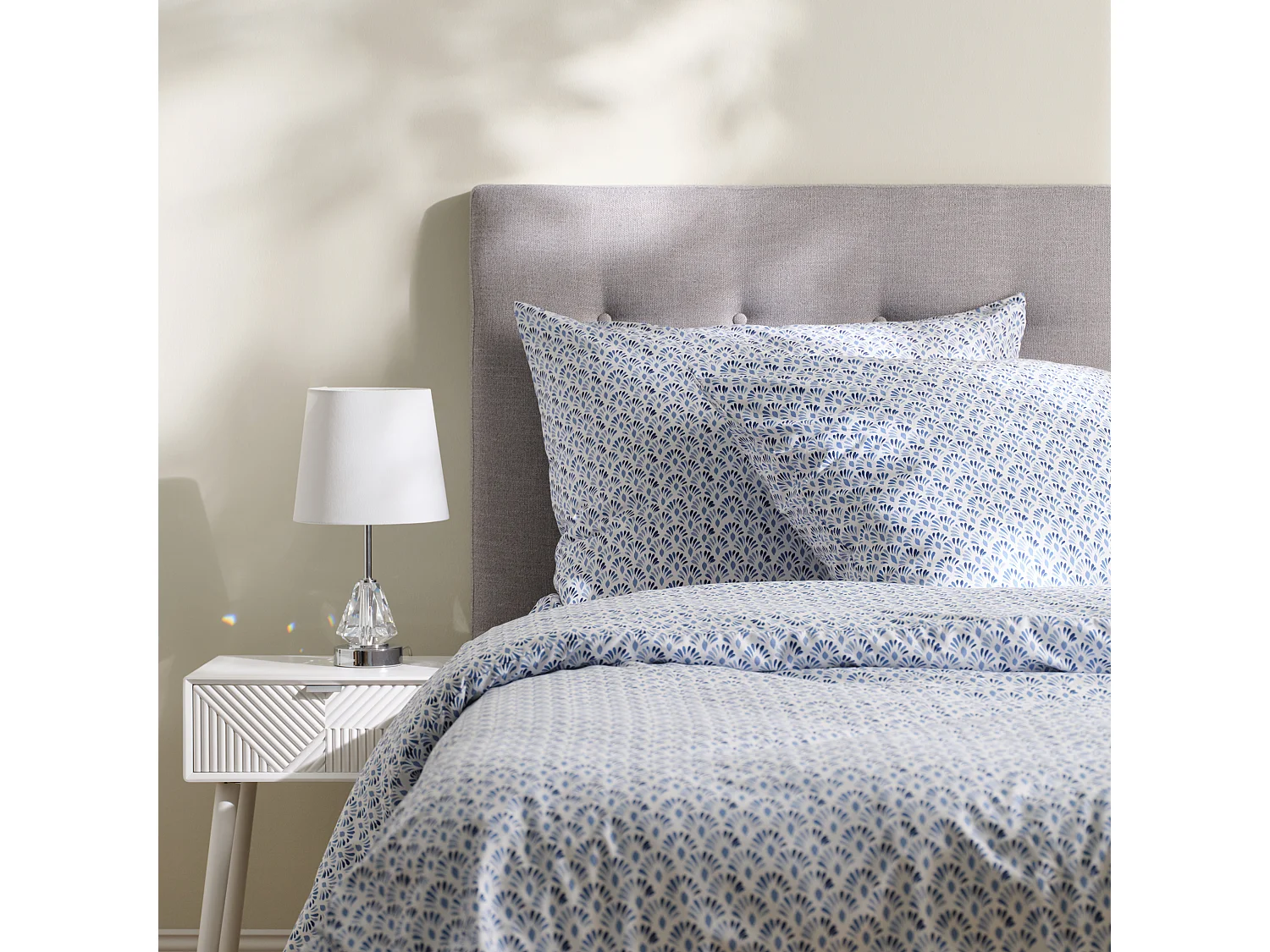 Parure de lit Pavone Blanc Moyenne Microfibre 200x220