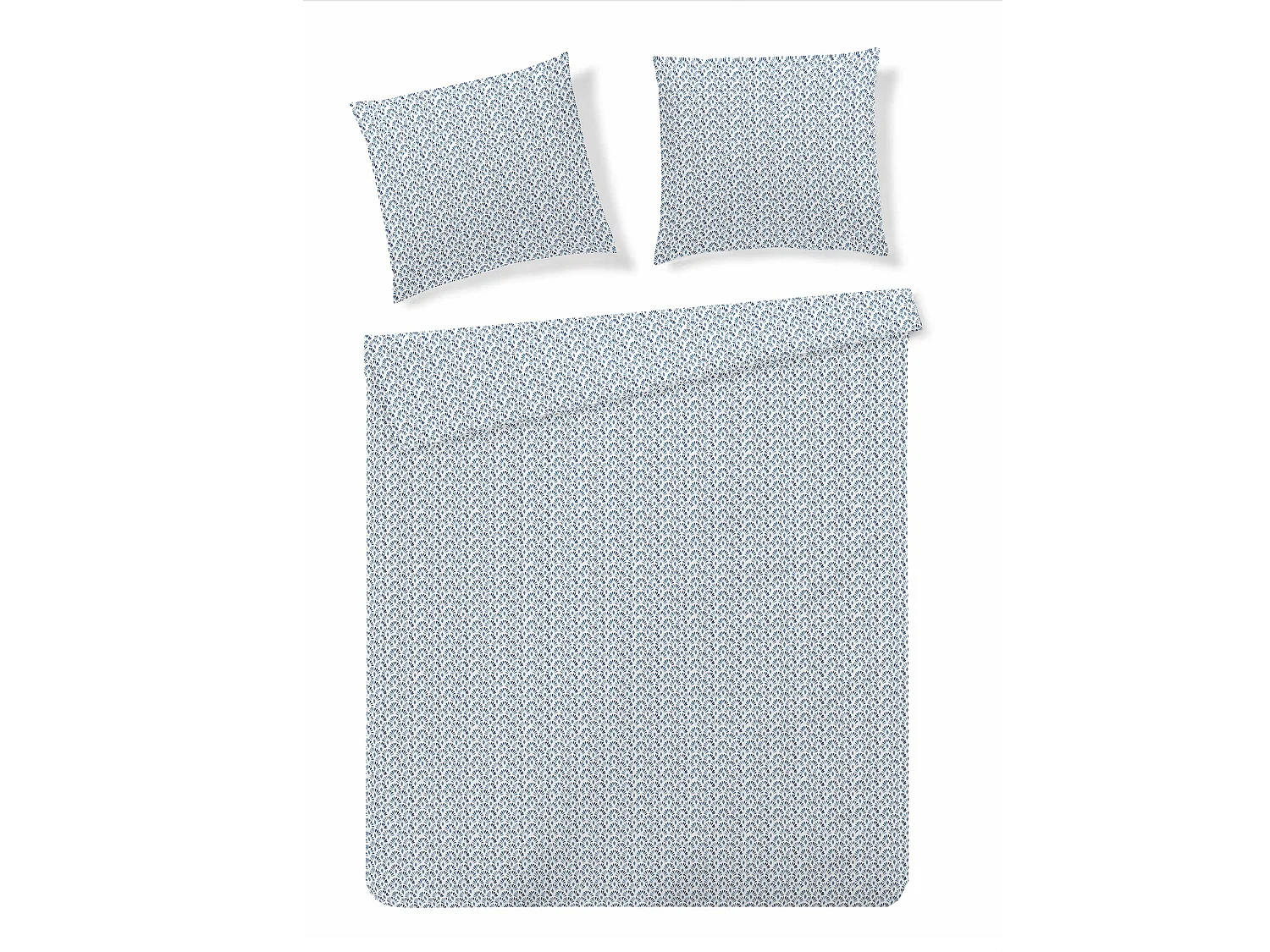 Parure de lit Pavone Blanc Moyenne Microfibre 200x220