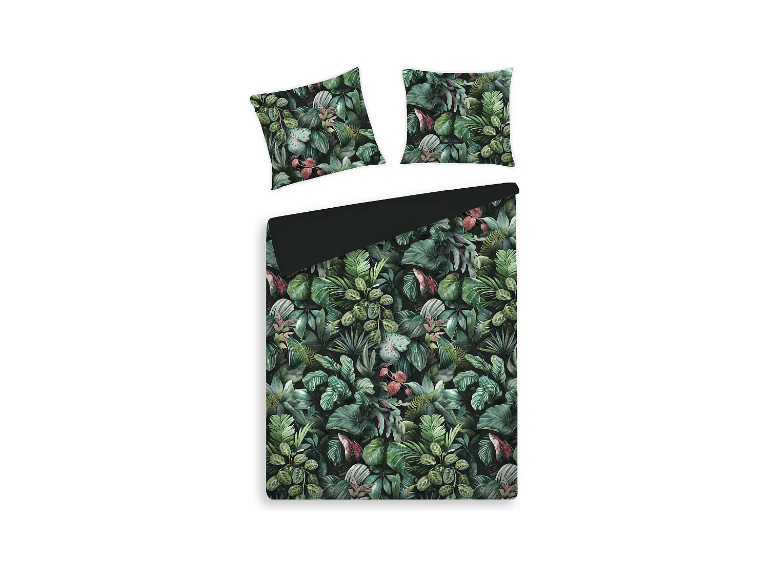 Bettwäsche Naloria 200x220 Mittelschwarz