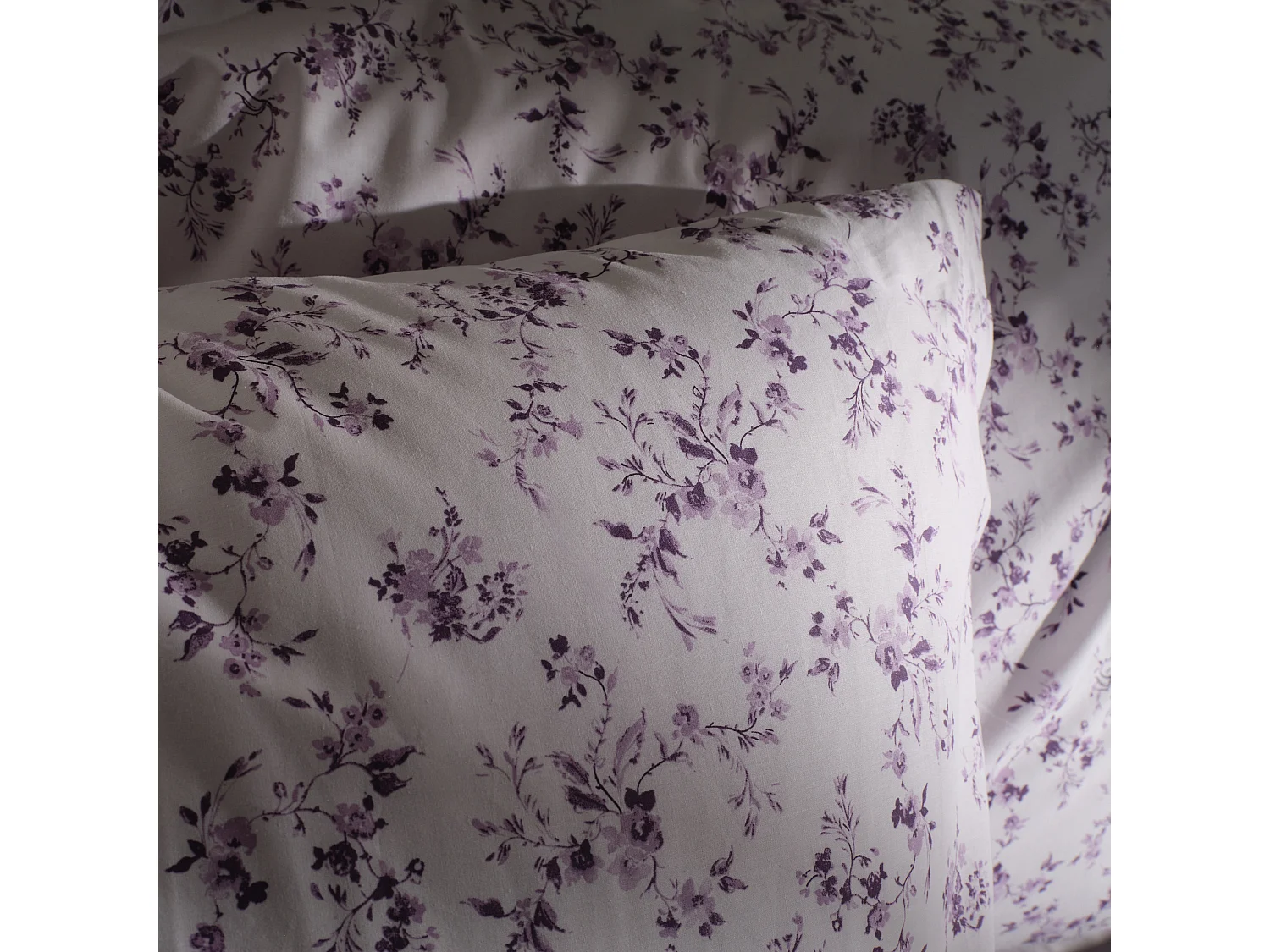 Parure de lit Fiorre Rose Coton 140x200