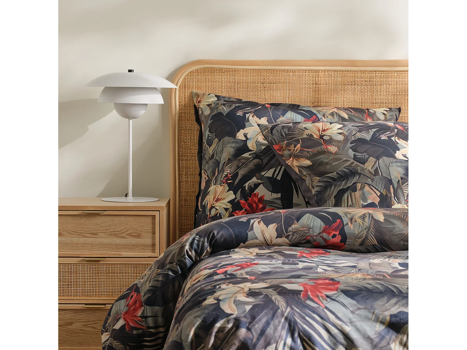 Parure de lit Manuca Vert Foncé Microfibre 160x200