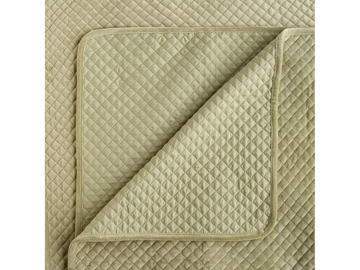 Tagesdecke Plums Hellgrün 200x220 cm