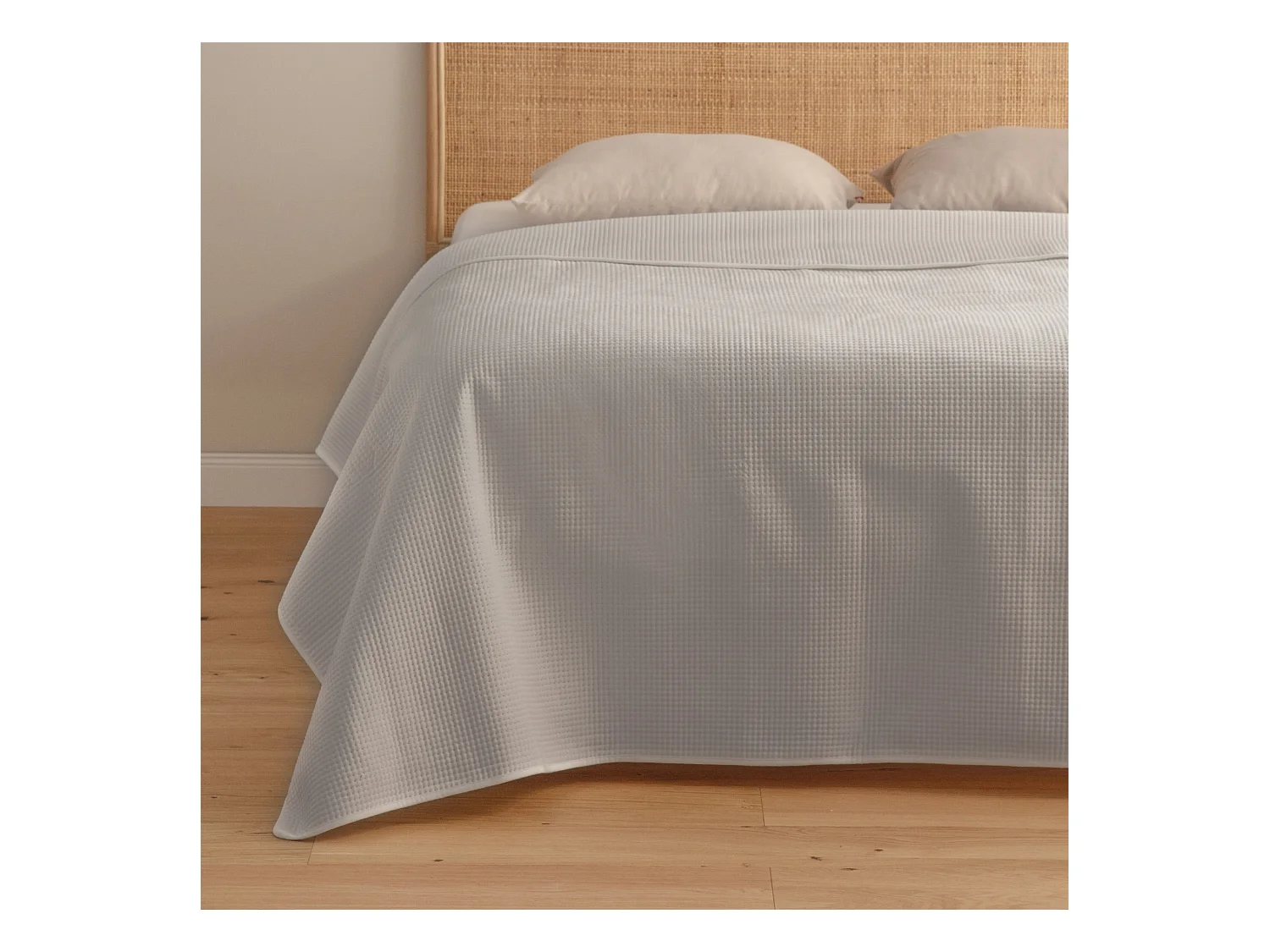 Couvre-lit Pontoso Gris Clair Velours 240x260