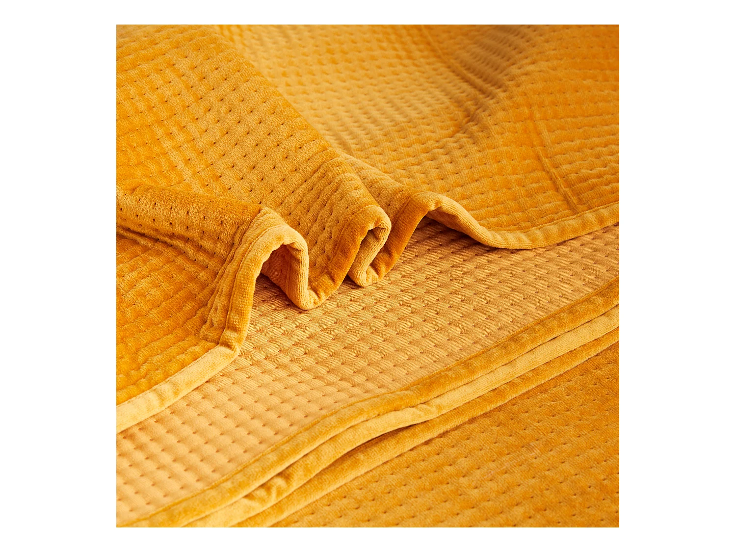 Couvre-lit Pontoso Jaune Foncé Polyester 200x220