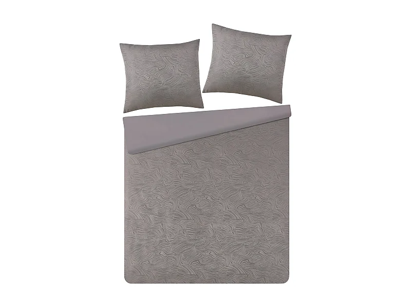 Bettwäsche Linno Dunkelbeige 200 x 220