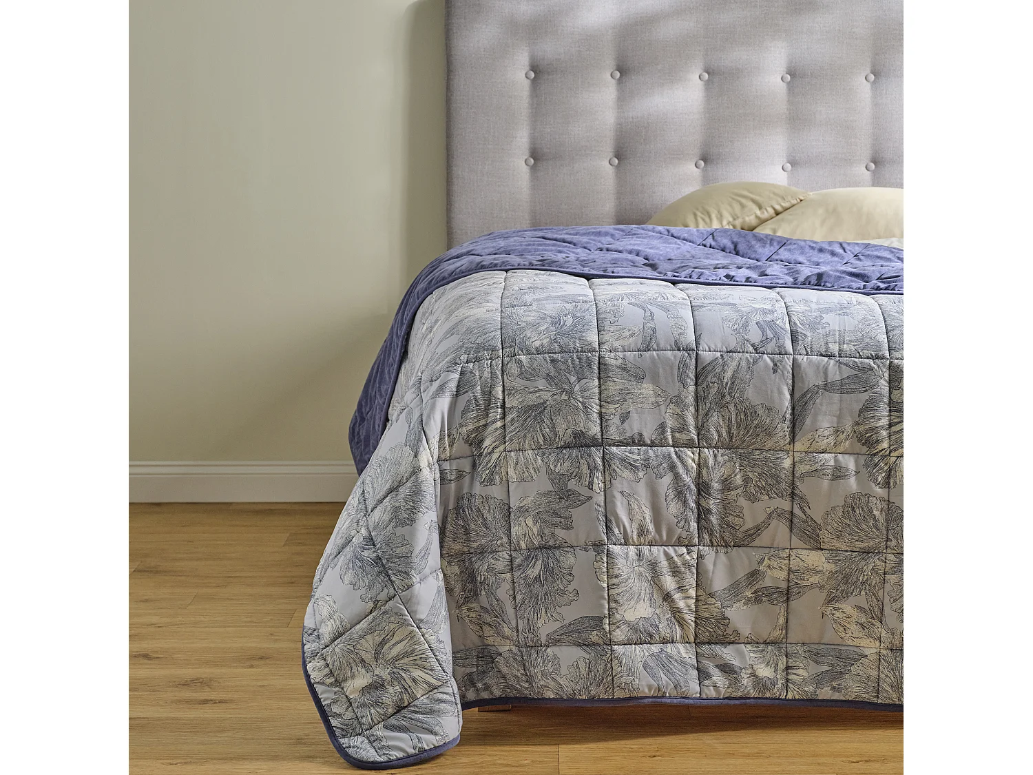 Couvre-lit Flowa Bleu Clair 200x220