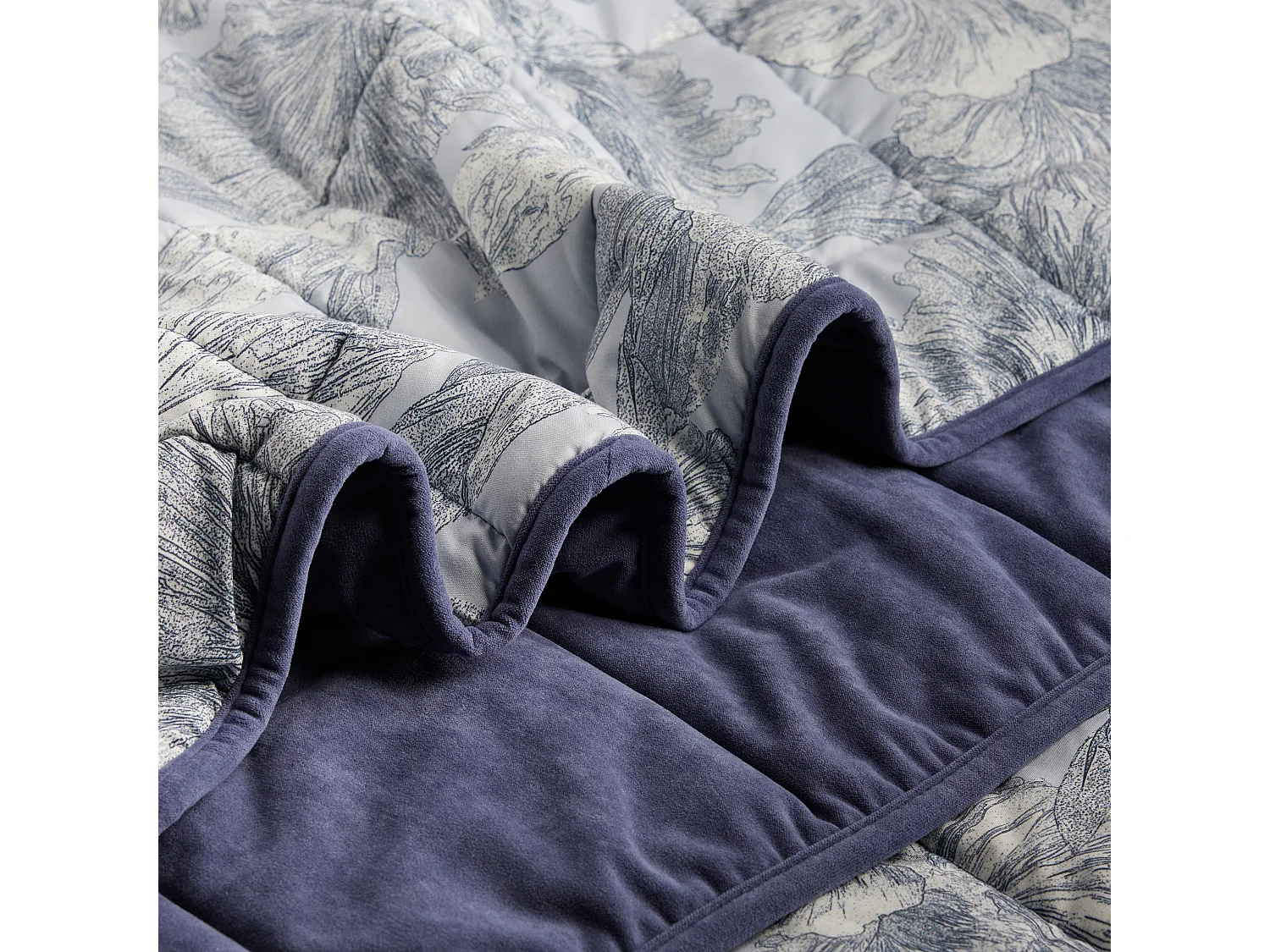 Couvre-lit Flowa Bleu Clair 200x220