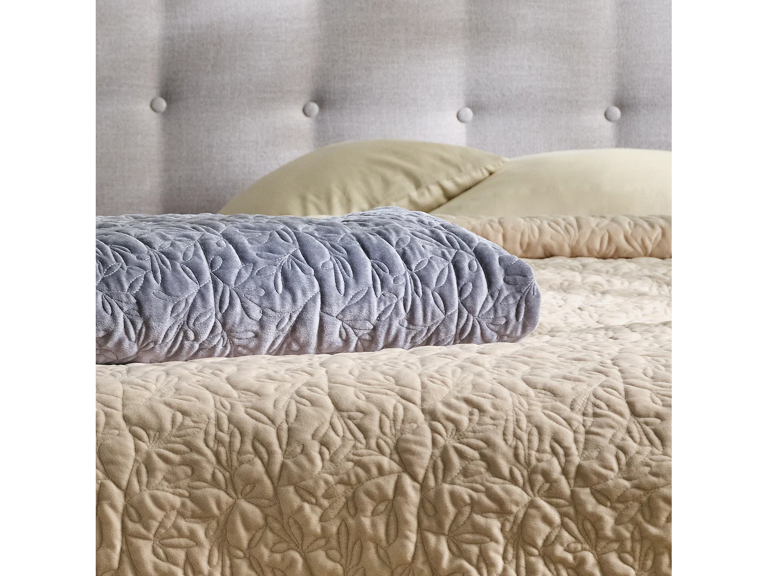 Couvre-lit Seviana Gris Foncé 200 x 220