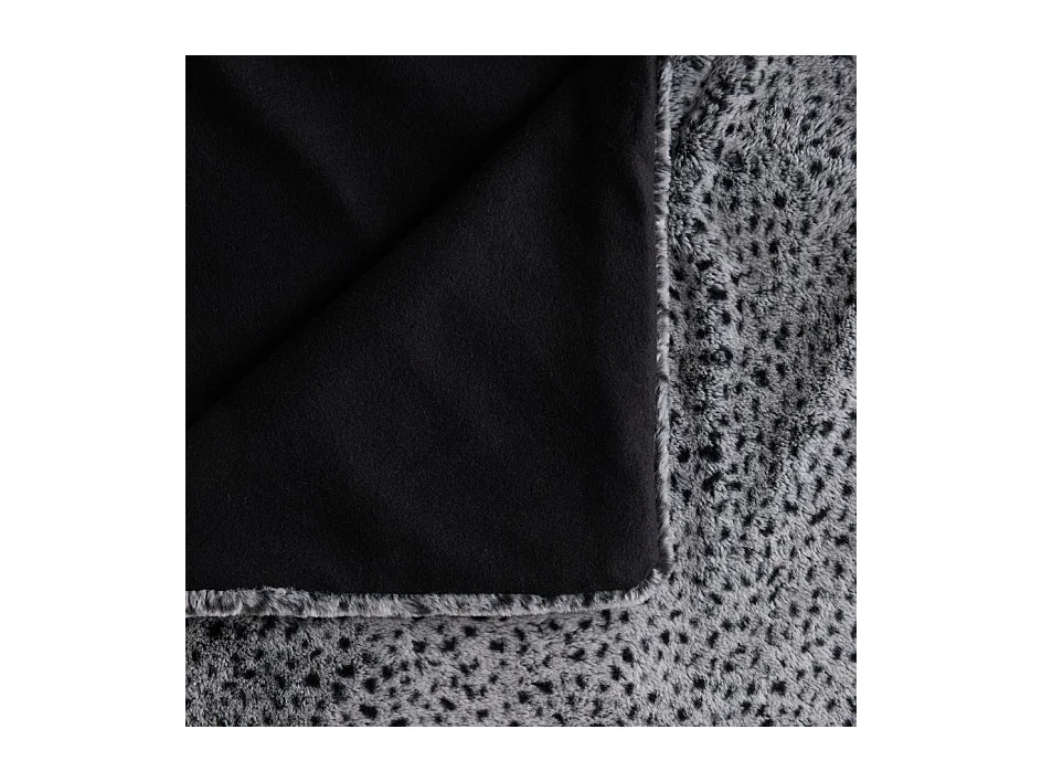 Couvre-lit Lamperia gris moyen fausse fourrure 180x200