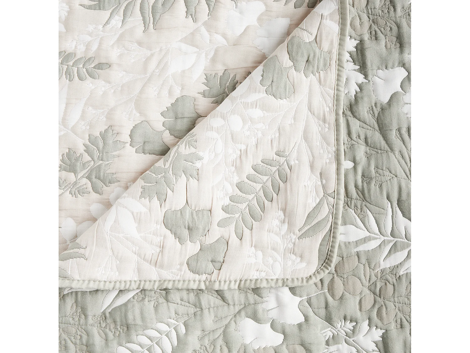 Couvre-lit Florena Vert Coton 200x220