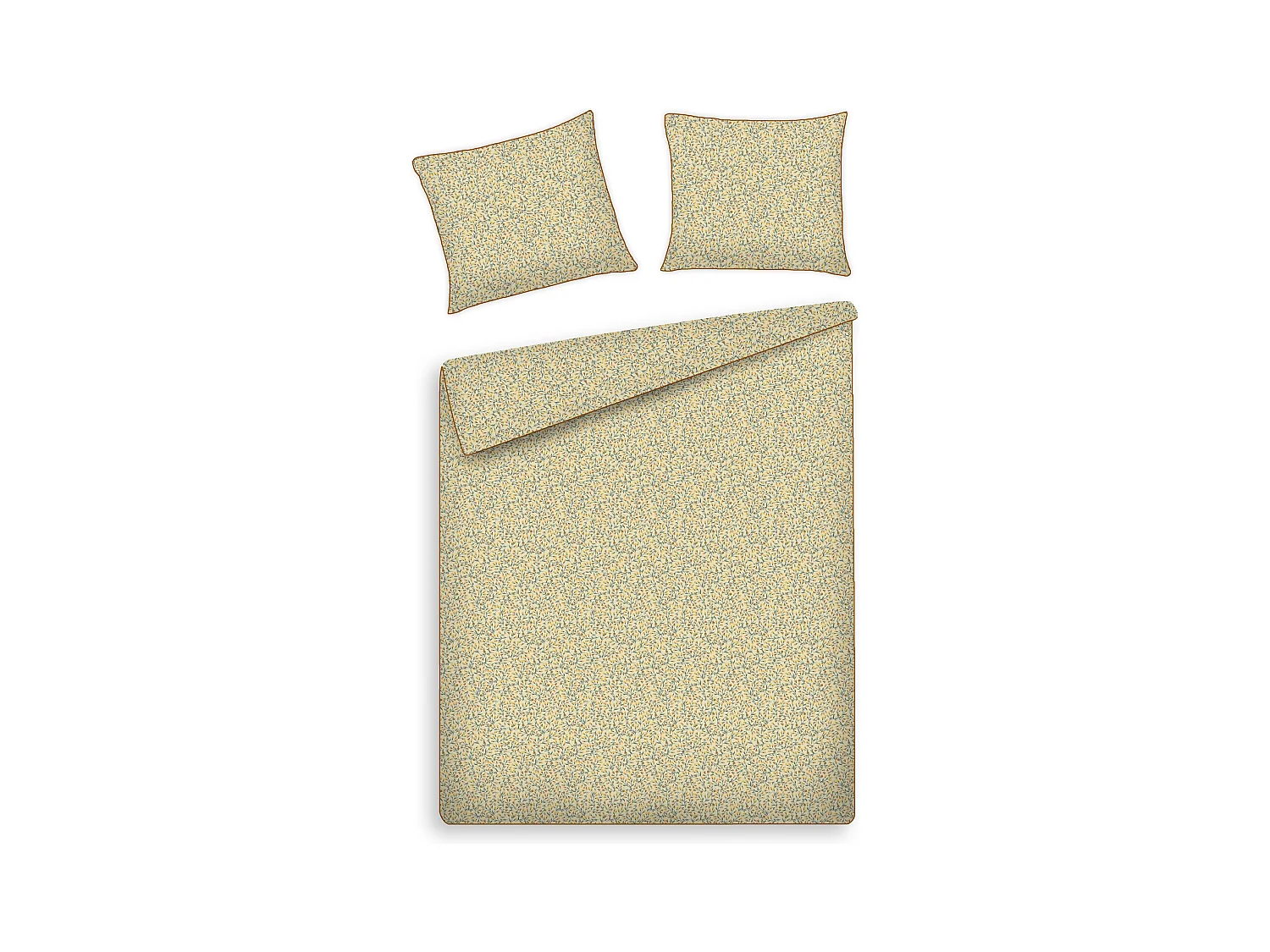 Parure de lit Crisenta Beige Satin de Coton 160x200