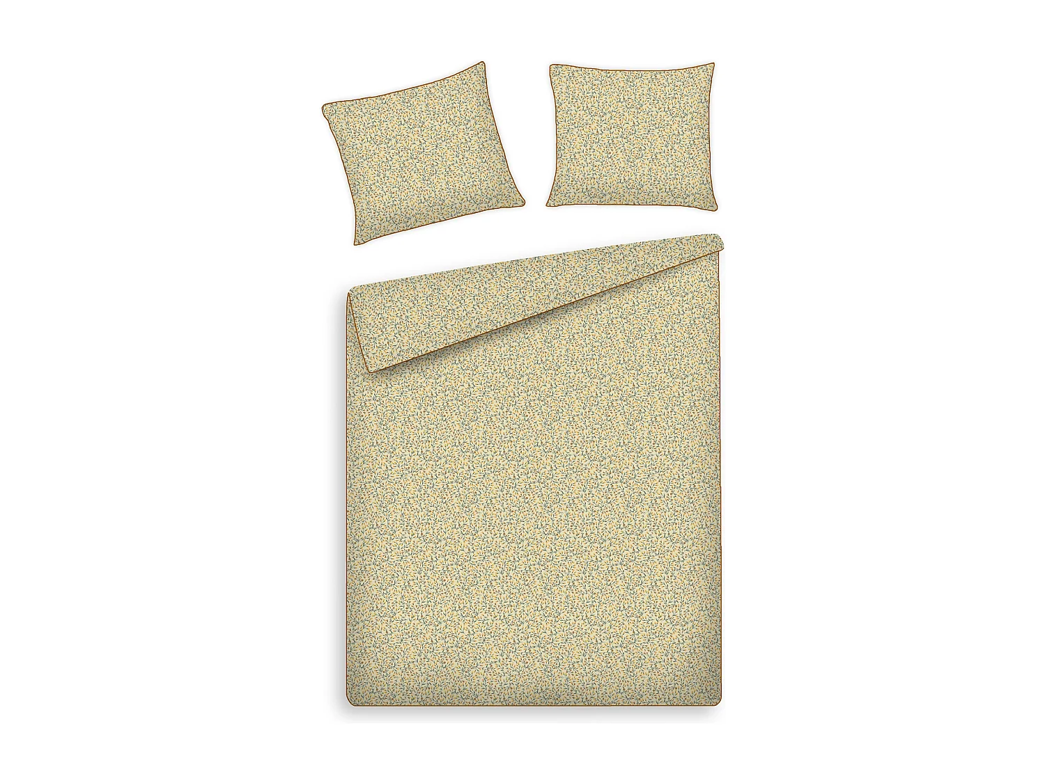 Parure de lit Crisenta Beige Satin de Coton 160x200