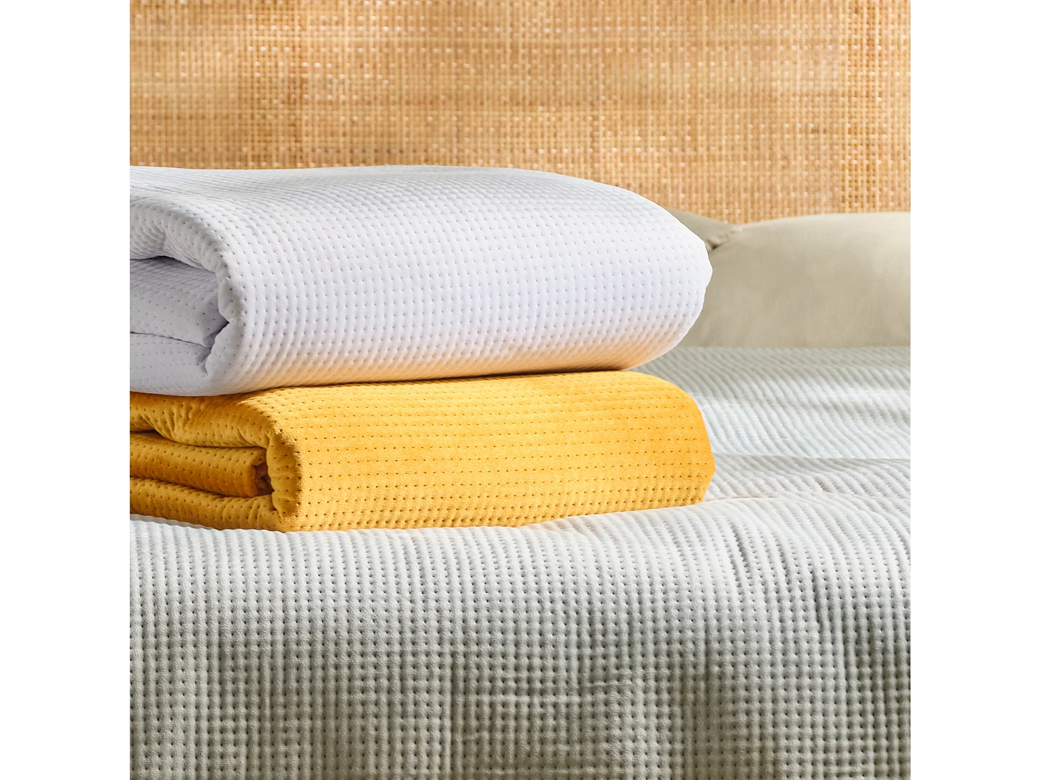 Couvre-lit Pontoso turquoise clair polyester 200x220