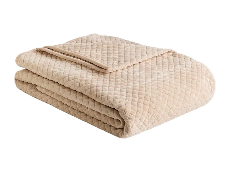 Tagesdecke Plums hellbeige 200 x 220 cm