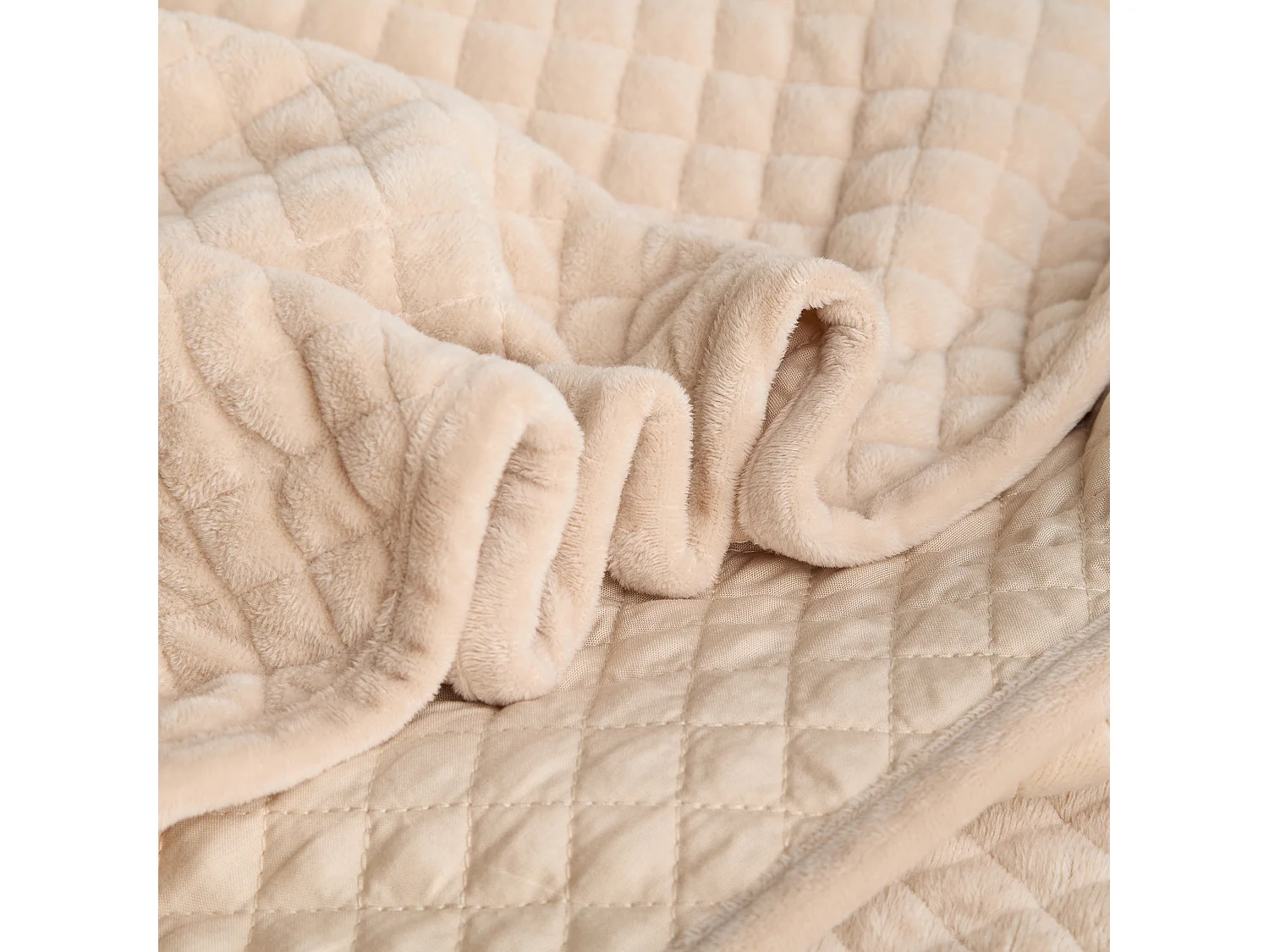 Tagesdecke Plums hellbeige 200 x 220 cm