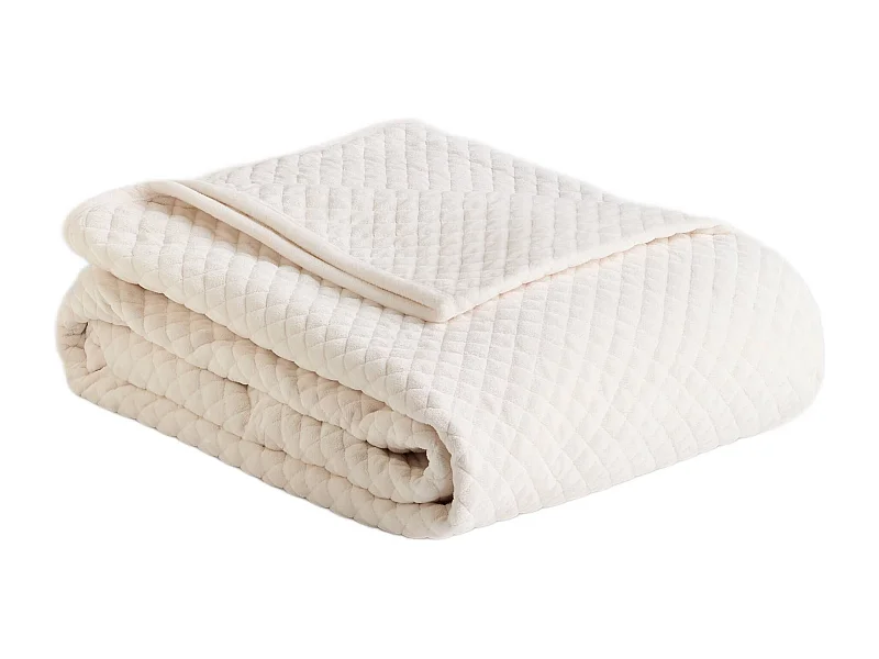 Tagesdecke Plums mittel ecru 200 x 220