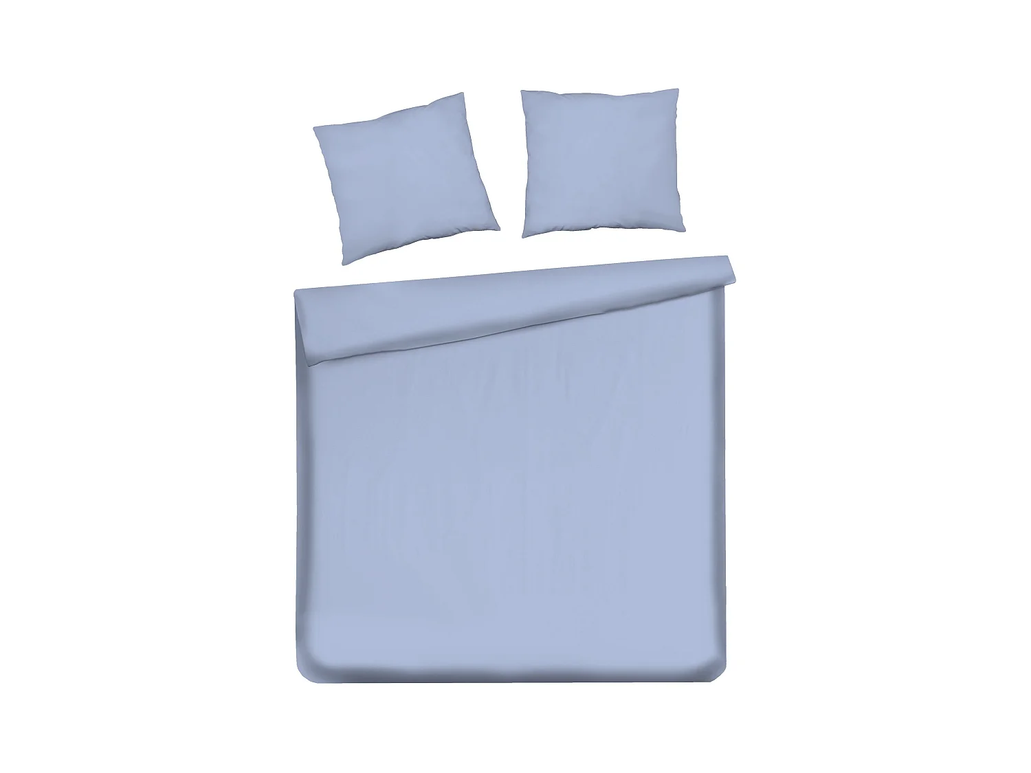 Parure de lit Satinette Blanc Coton Satin 200 x 220