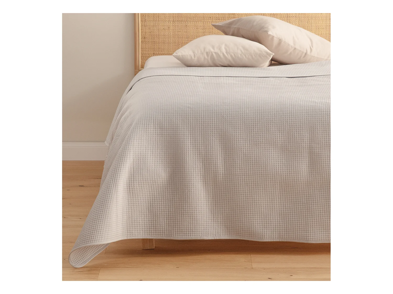 Couvre-lit Pontoso Beige Clair Polyester 240x260