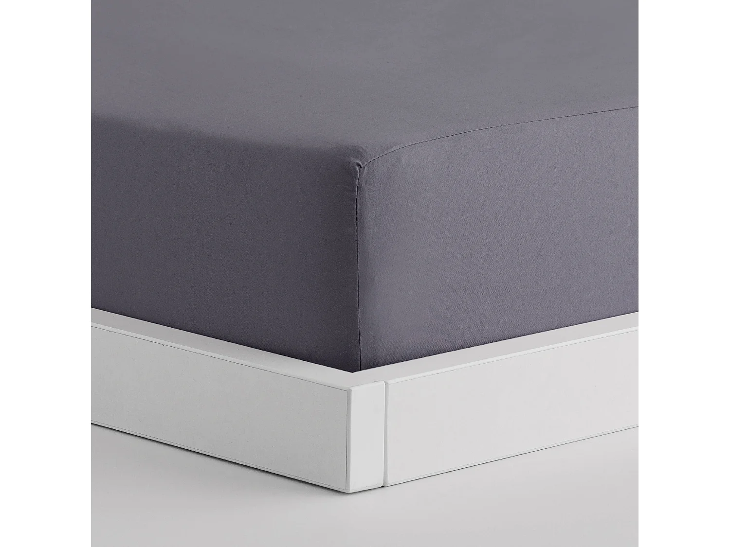 Drap housse Micros Gris 180x200