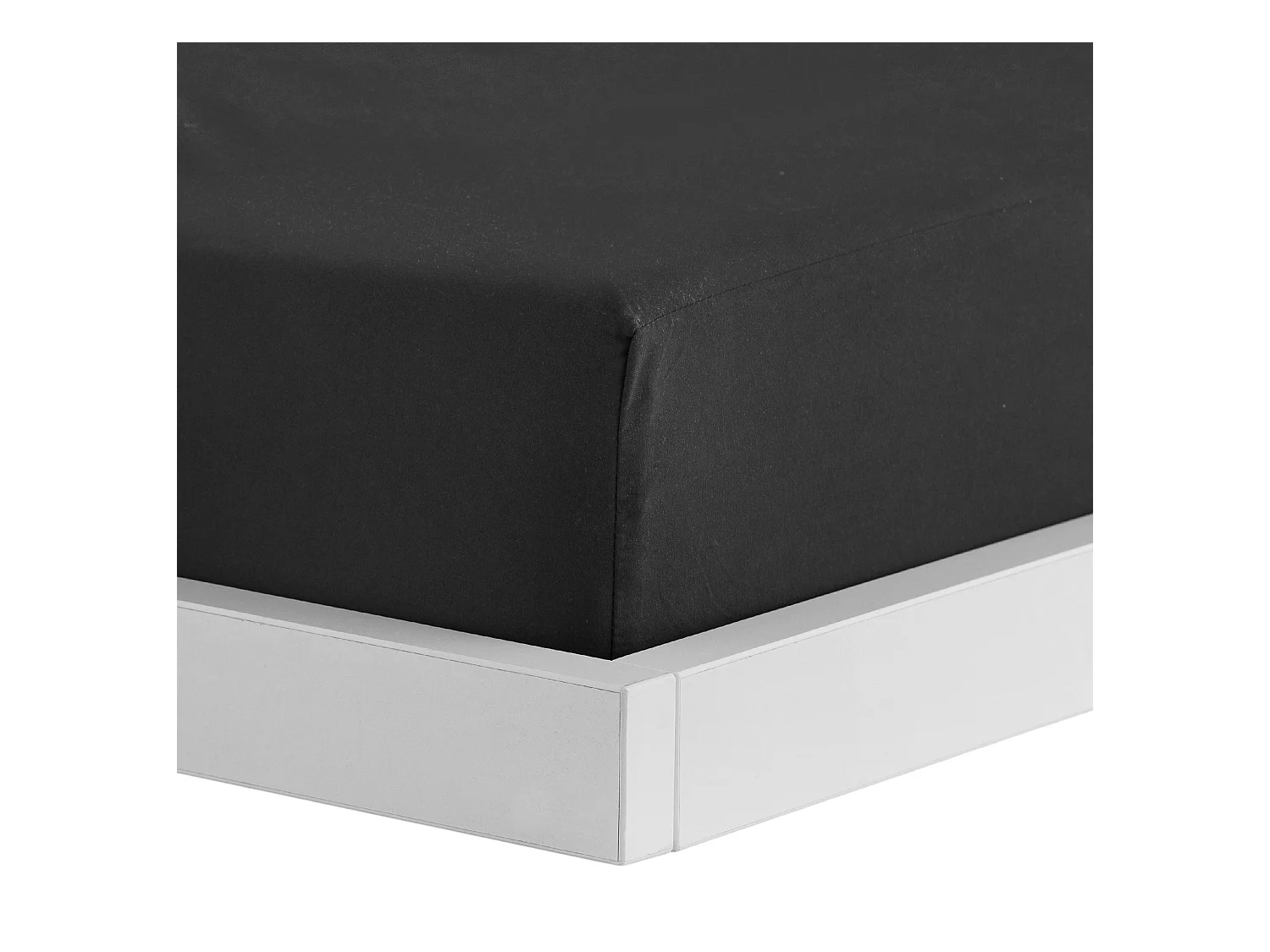 Drap housse Micros Noir Moyen 200x220 cm