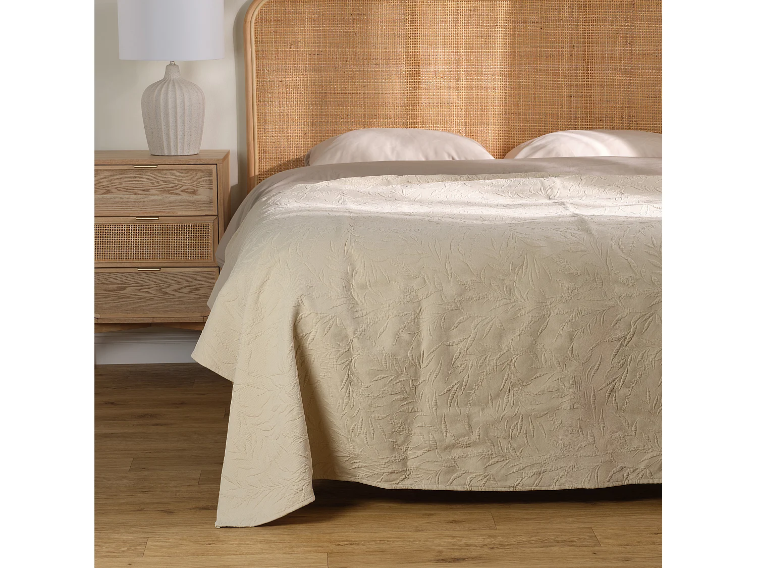 Bettdecke Laffani hellbeige 200 x 220