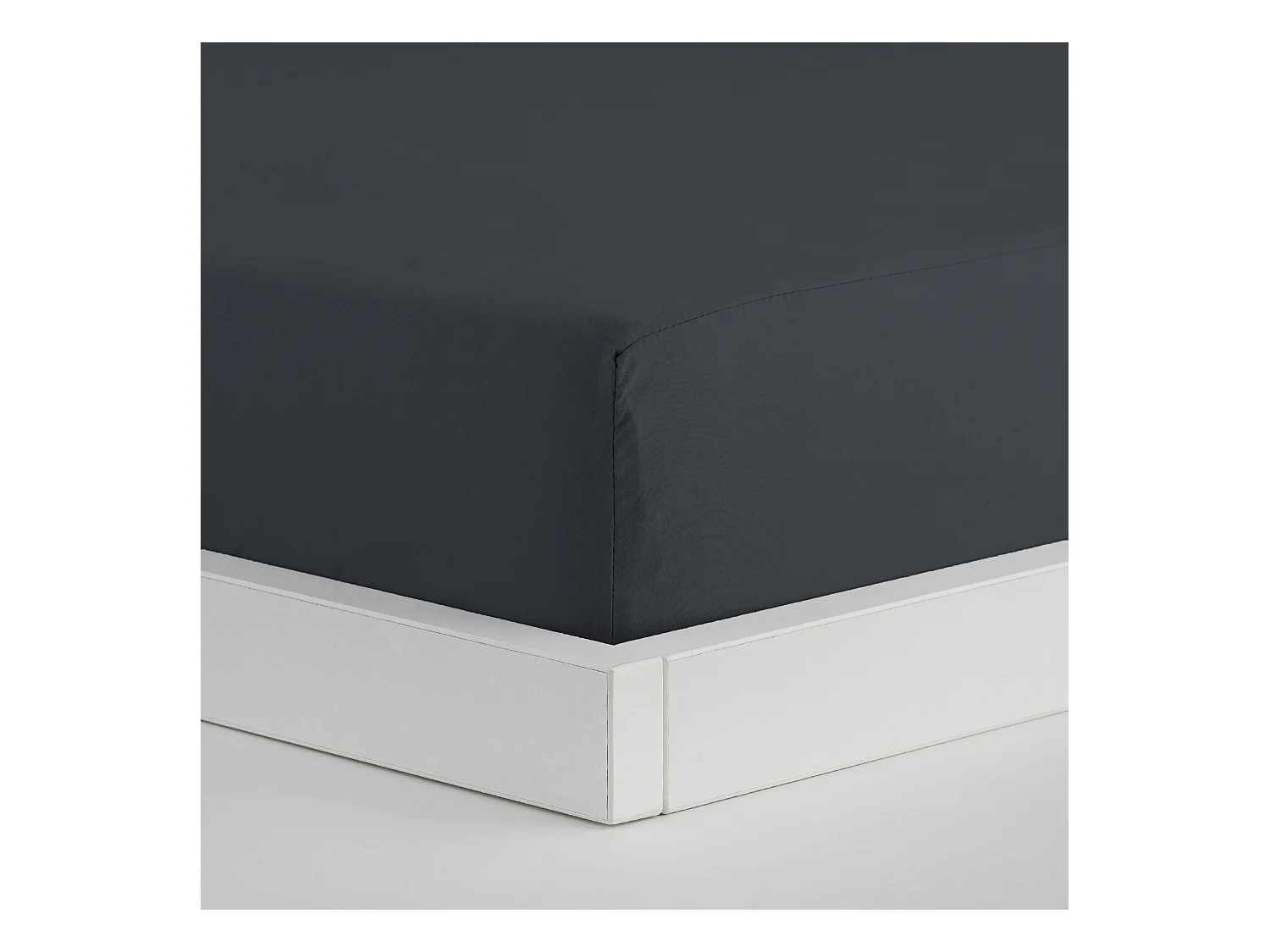 Drap housse Micros Gris Foncé 90x200