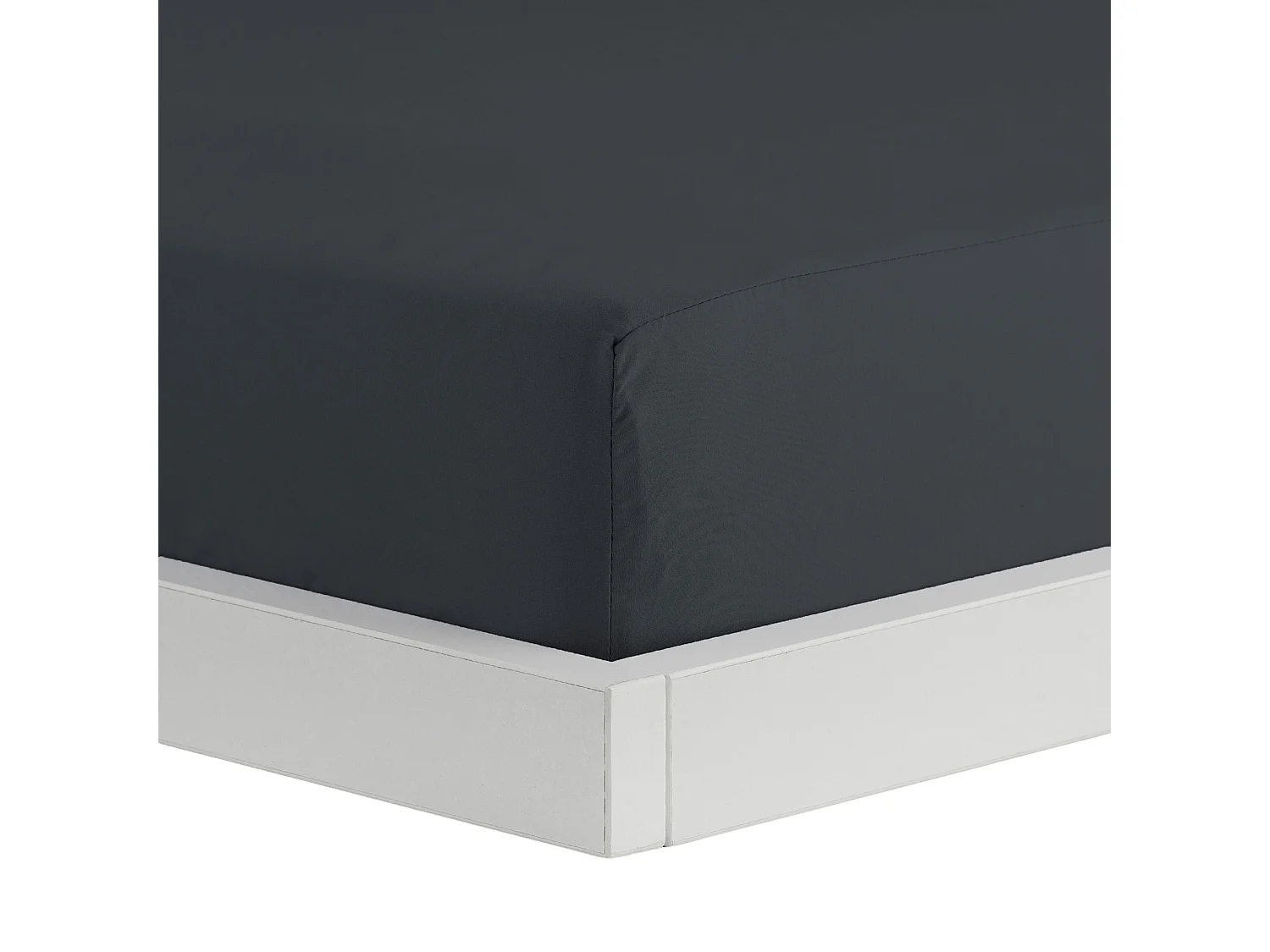 Spannbettlaken Micros Dunkelgrau 90x200