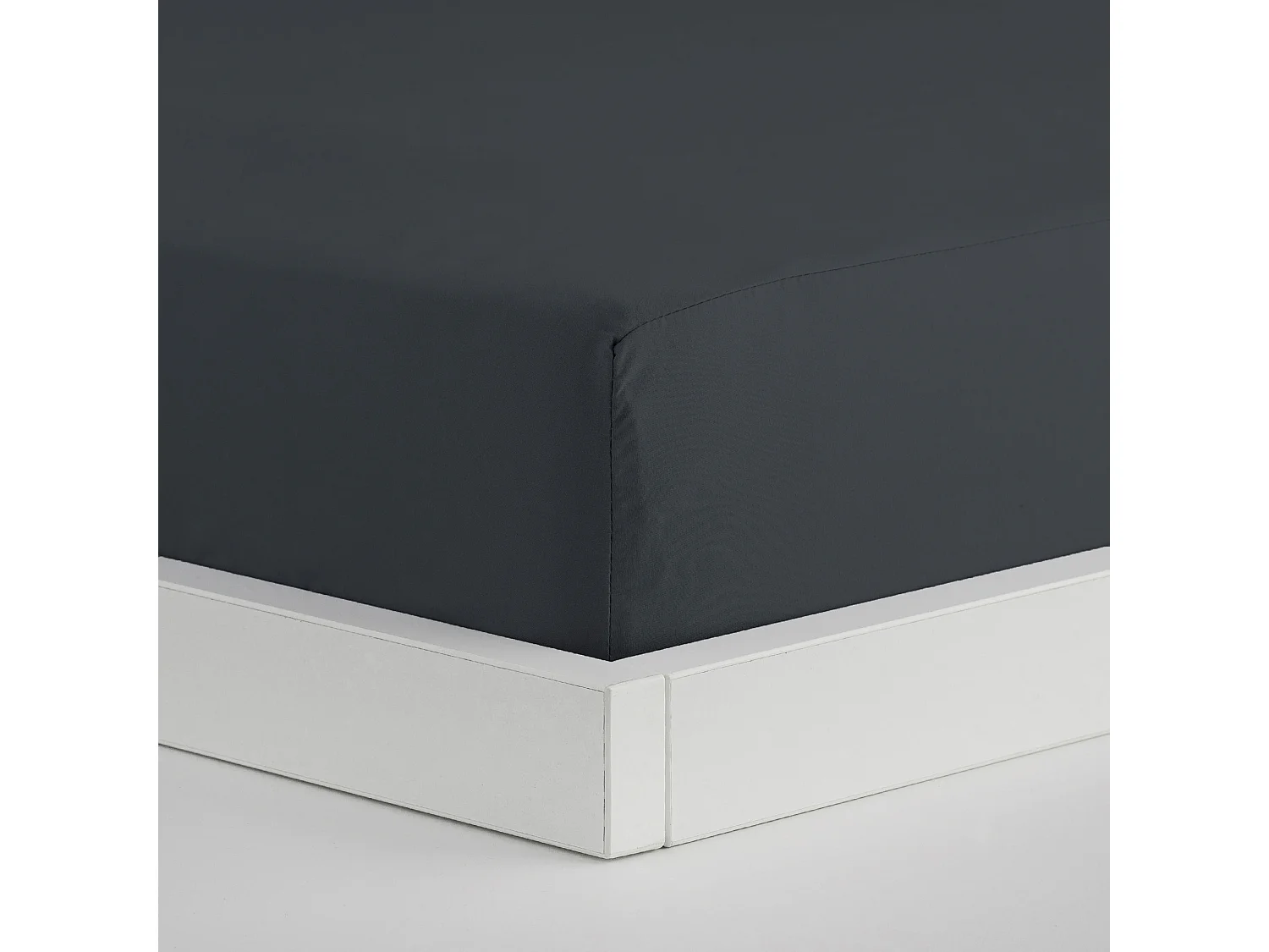 Spannbettlaken Micros Dunkelgrau 90x200