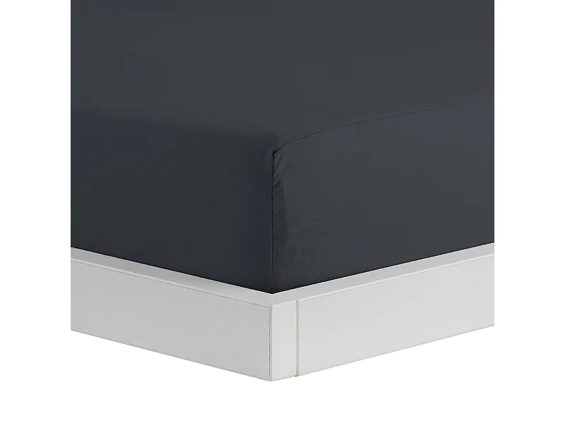 Drap housse Micros Gris Foncé 90x200