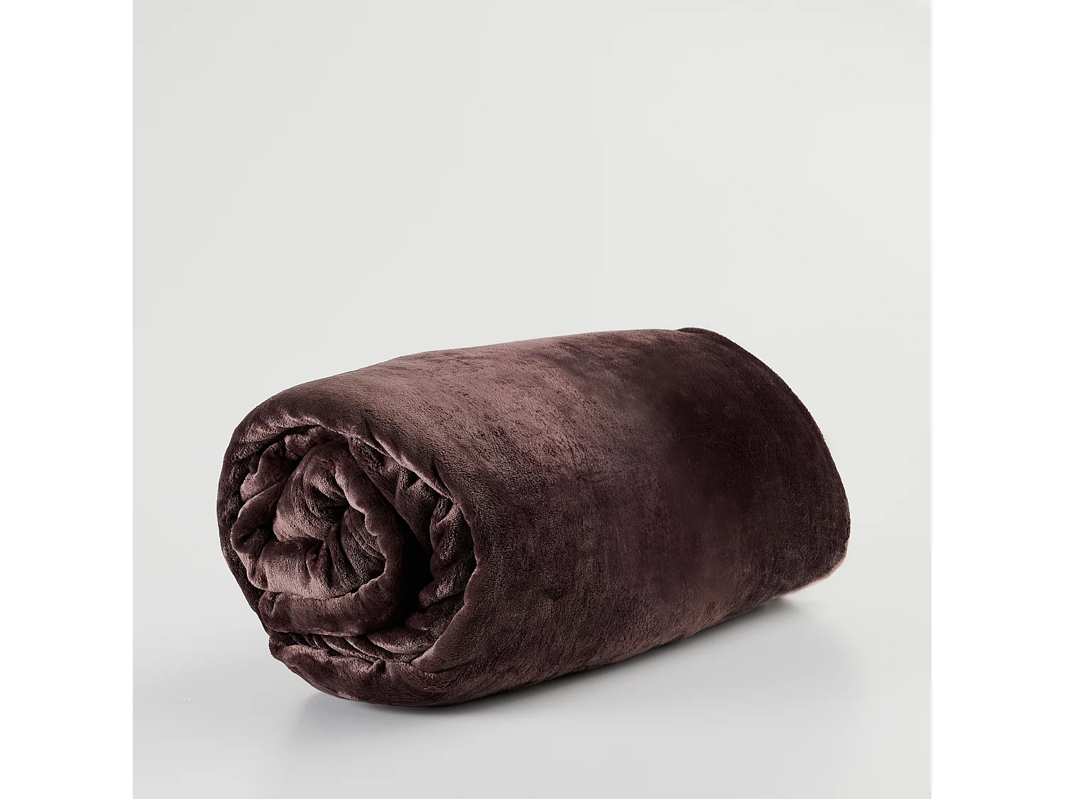 Plaid Doux Brun Foncé 150x200