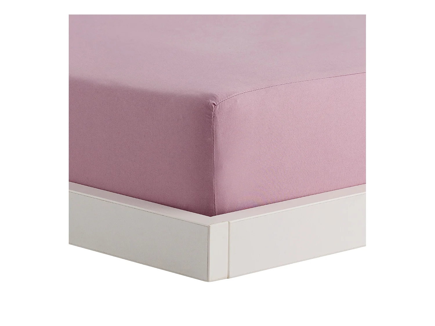 Drap housse Micros Rose Moyen 200x220