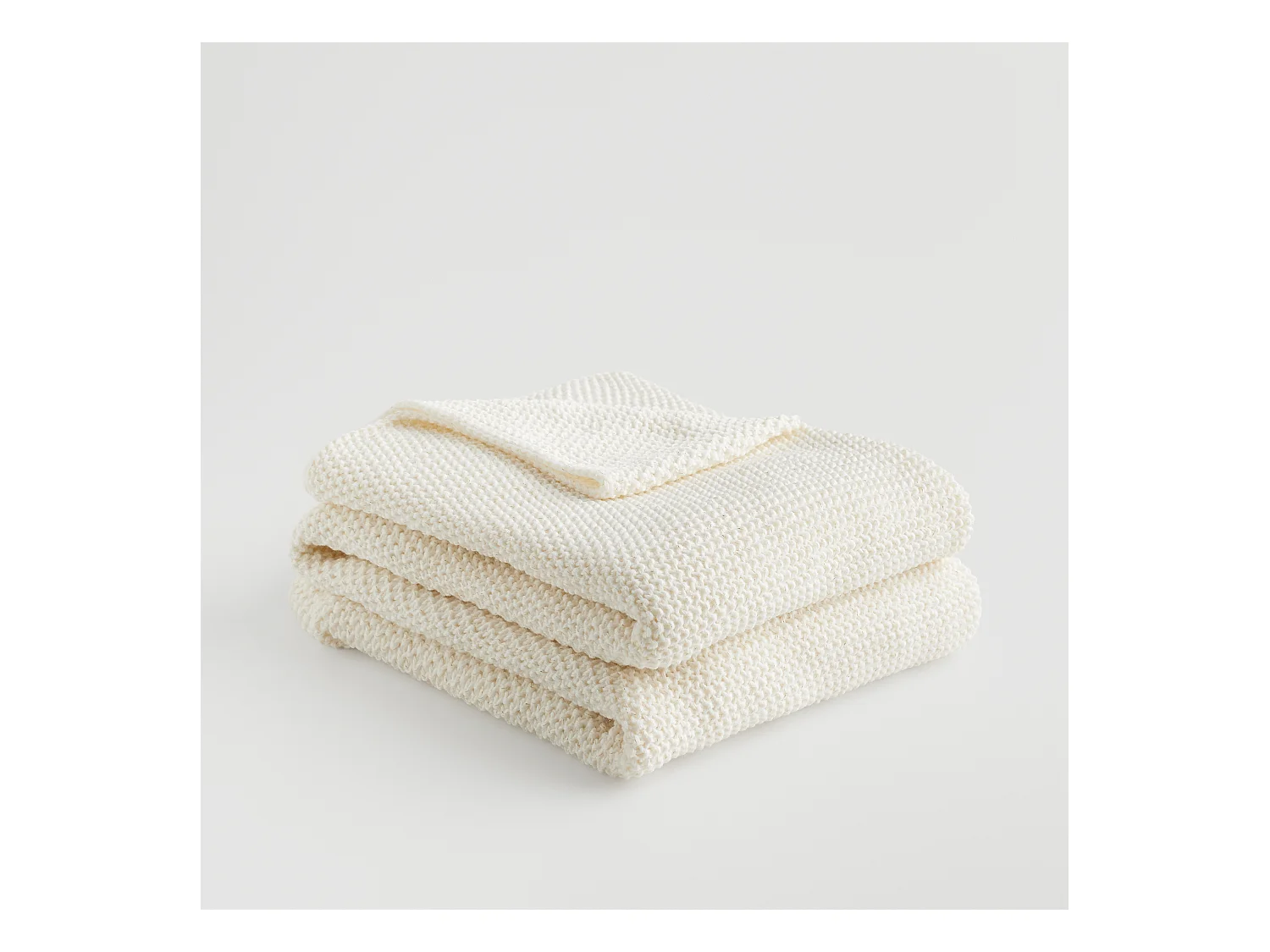 Plaid Zaldaris Écru Moyen 130x170