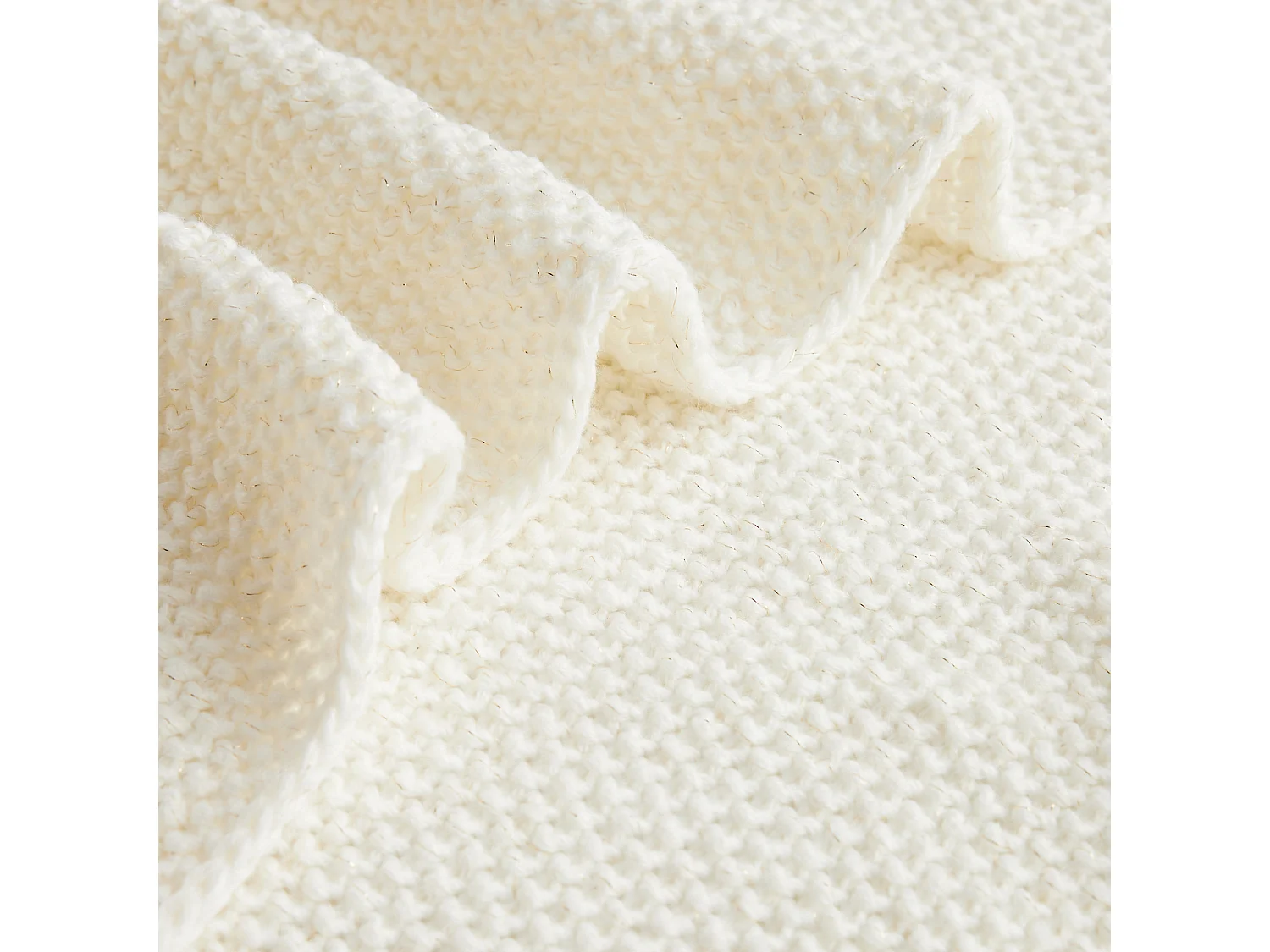 Plaid Zaldaris Écru Moyen 130x170