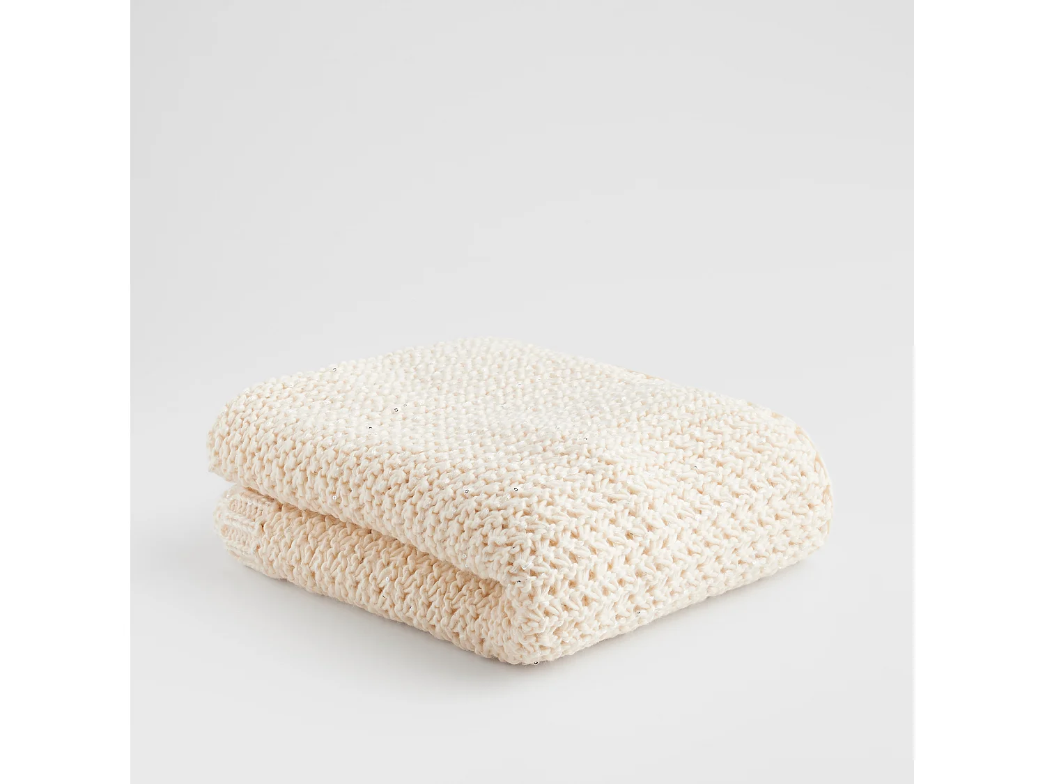 Couverture En Acrylique Glamira Écru Moyen 120x150