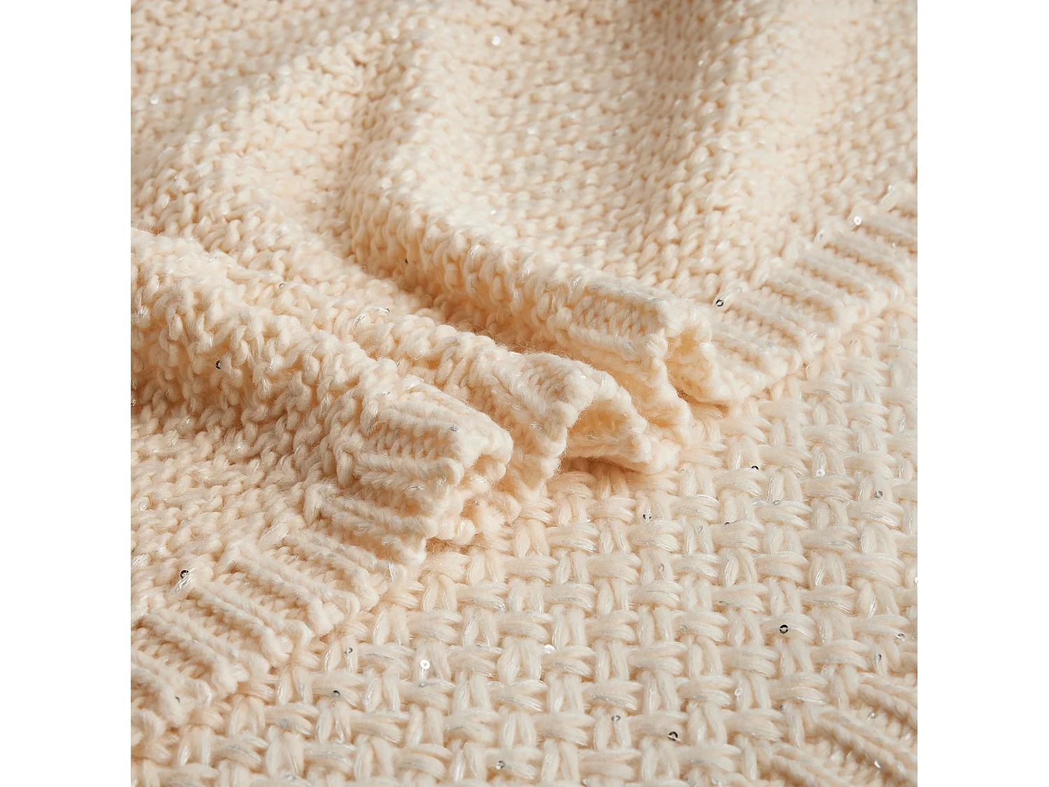 Couverture En Acrylique Glamira Écru Moyen 120x150