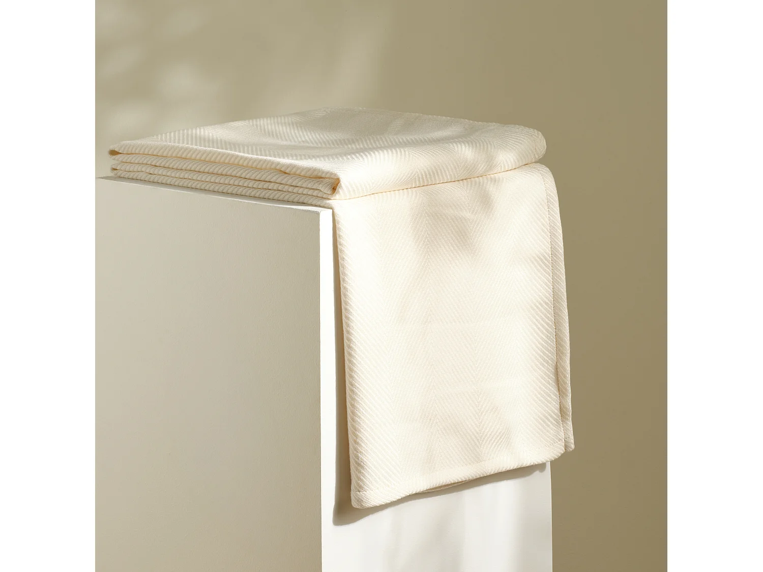 Plaid Vilena Écru Moyen 130 x 170