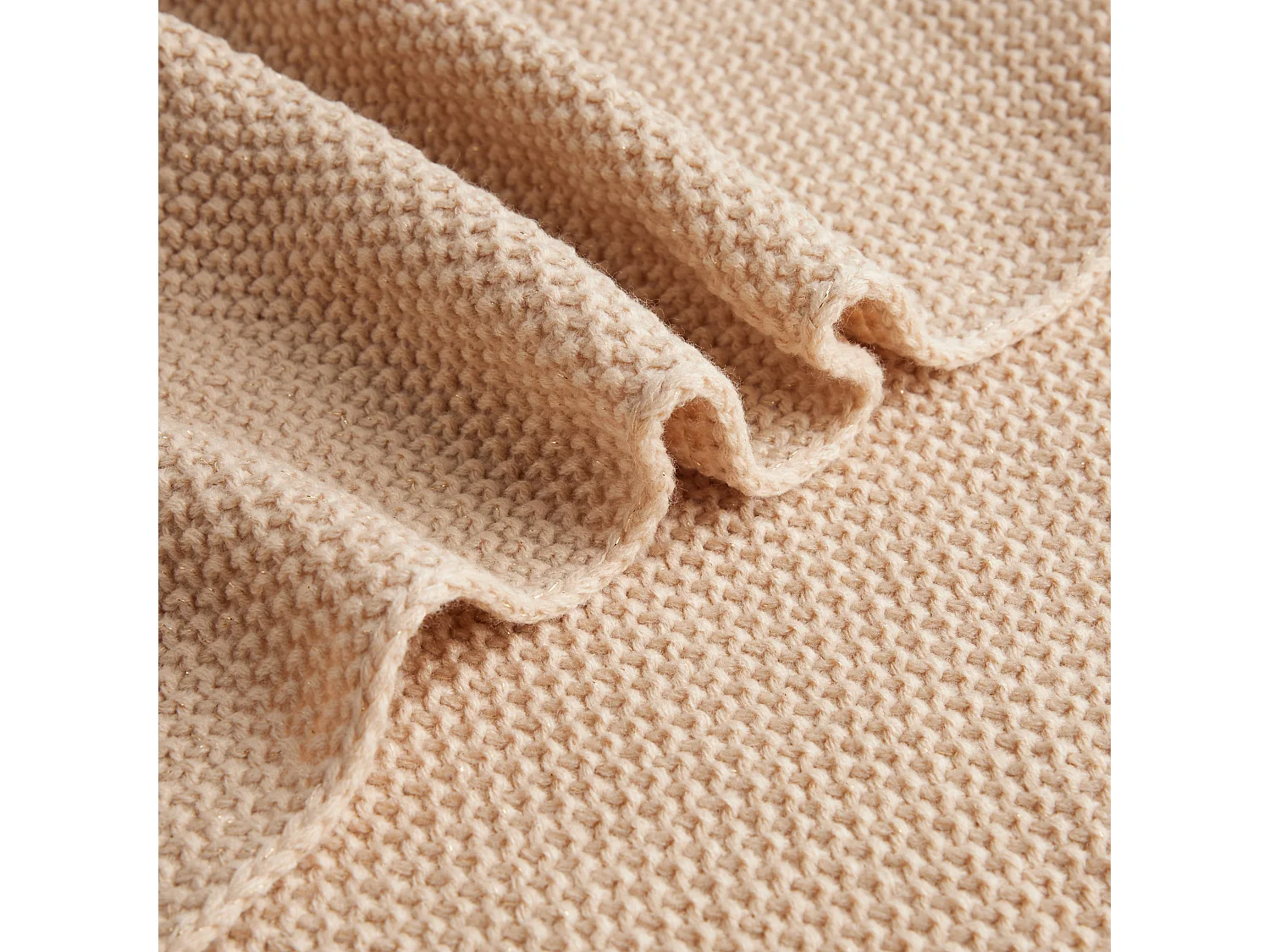 Acryldecke Zaldaris Mittleres Beige 130 x 170