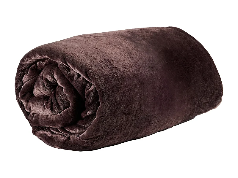 Decke Floss Dunkelbraun 200 x 220